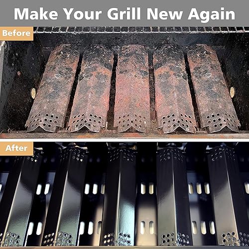 Miniatura 6 de Barbqtime Piezas de repuesto de placas de calor para parrilla Nexgrill, tiendas de campaña de calor de acero porcelánico para parrilla de gas Home