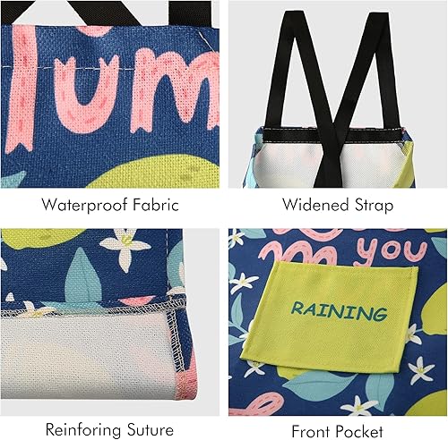 Miniatura 3 de Surblue Delantales de espalda cruzada para niños con bonito estampado de dibujos animados y bolsillo