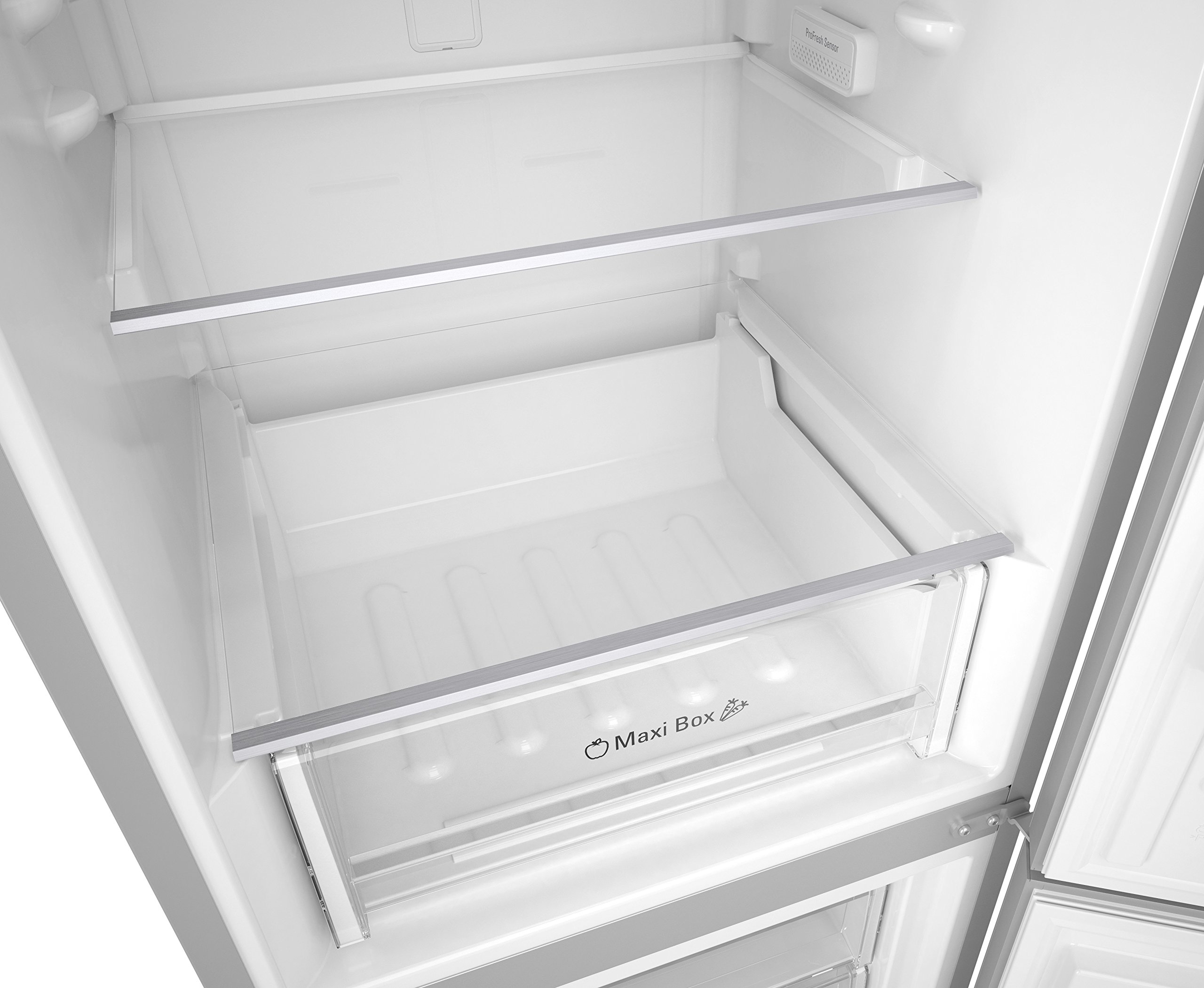 Bauknecht - Congélateur KGNF 18 A3 - Combinaison réfrigérateur-congélateur - A+++ - 189 cm de haut - Espace frais de222 l - Espace congélateur de97 L - ProFresh - NoFrost - ProTouch - Acier inoxydable