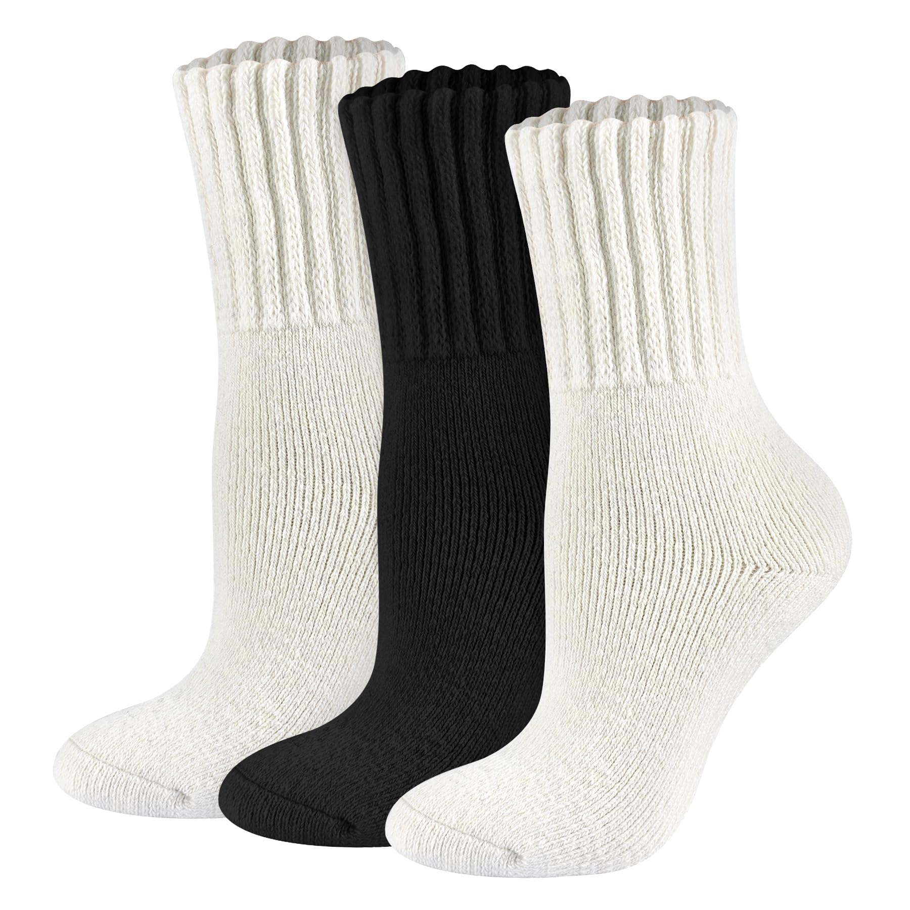 Boot Socks for Women Thermal Warm Socks for Men Winter Thick Hiking Crew Sock Women Youth 3/5 Pairs 5-10