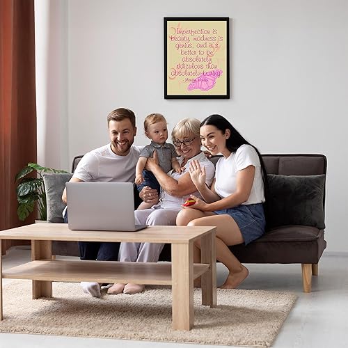 Miniatura 2 de Imperfection Is Beauty - Decoración de pared inspiradora de Marilyn Monroe, impresión artística motivacional para decoración de sala de estar,