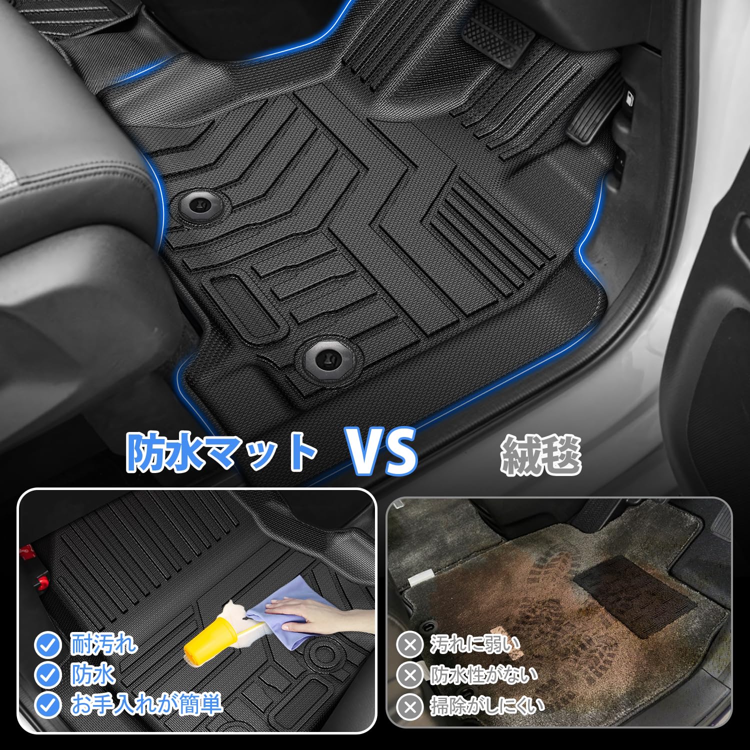 Amazon | Jiooy ホンダ 新型フリード GT系 5人乗り フロアマット+