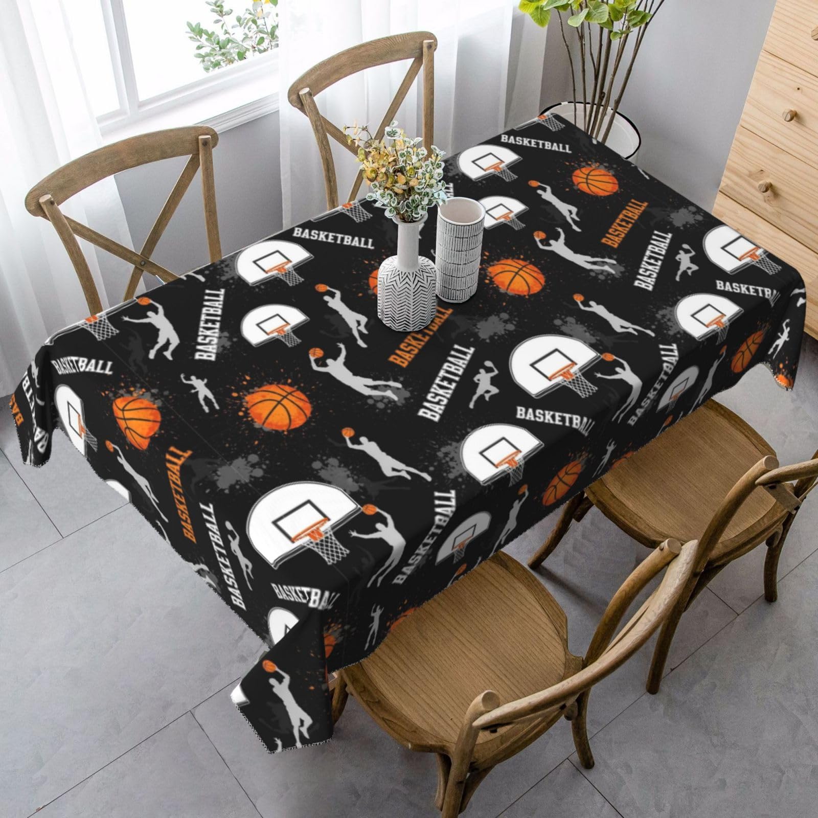 Nappe basket anti-tache 137x183 cm pour nettoyer facilement après la fête