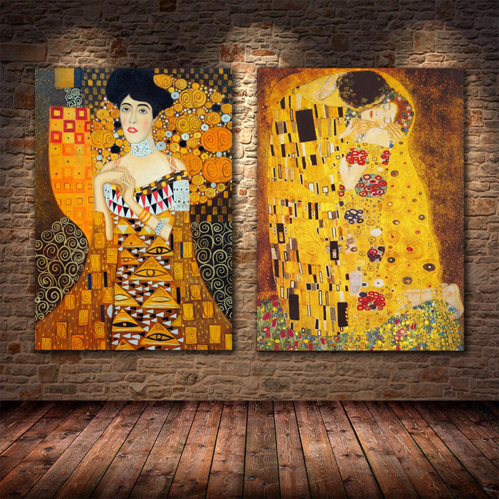 Amazon｜グスタフクリムトによる有名なアートワークアートキャンバス