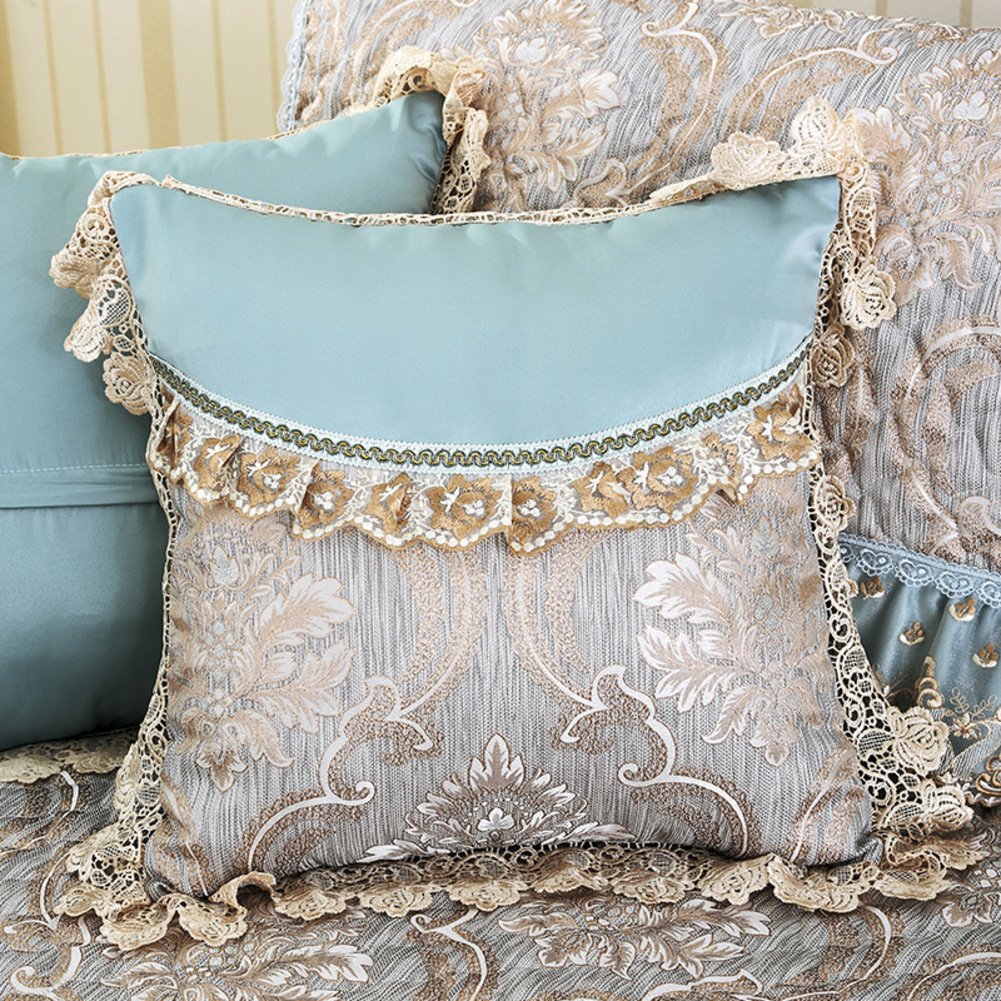 Tissu européen câlin taie d'oreiller en lin de qualité 60x60