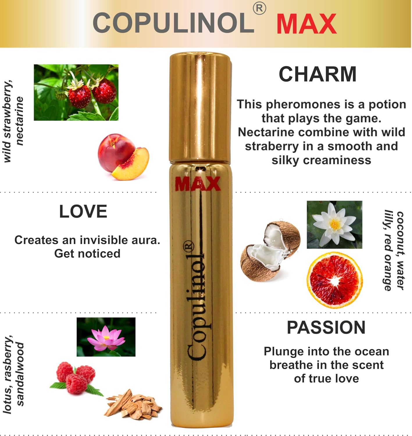 Pherolec Global COPULINOL MAX 100% Pheromone for Women Strength Pheromones Perfumes for Women Cologne Essential Oil Long-lasting Infused Scent Travel Perfume For Her Fragrances 0.27 Fl. Oz Roll On - Image 4