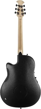Ovation Mod TX Collection Acoustic-Electric Guitar, Textured Black, Super Shallow Body (1868TX-5)