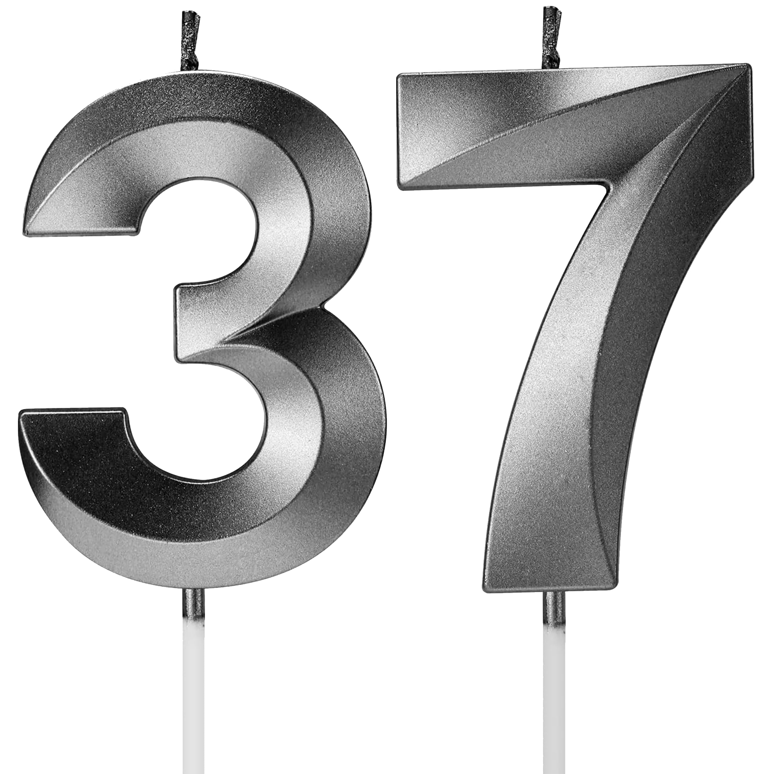 Birthday Candles Number Candles Age Year for Cakes Happy Birthday 3D Designed Wedding Anniversary Party Cake Topper Decorations
