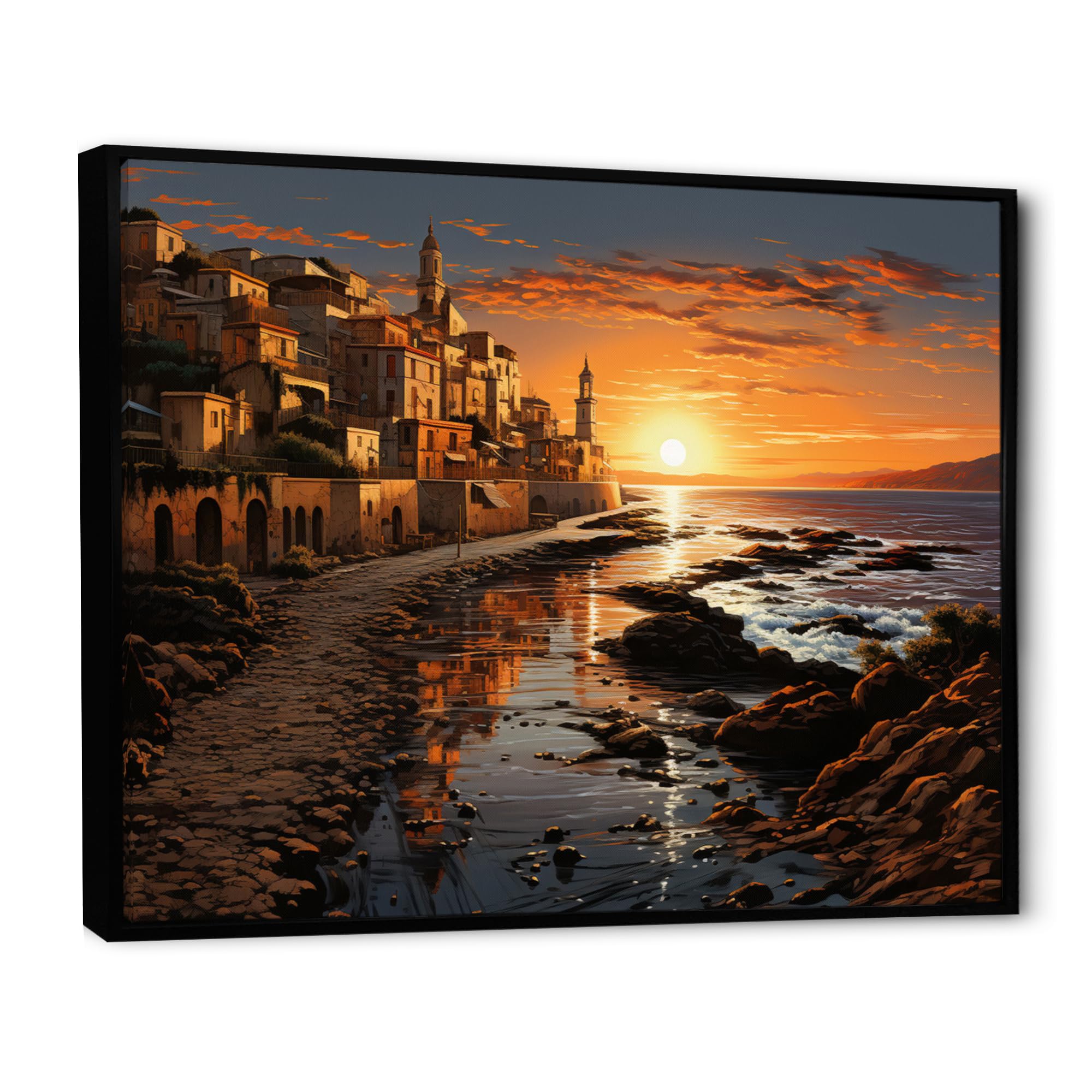 Amazon.com: italy framed wall art decor, Italy framed wall Art, A