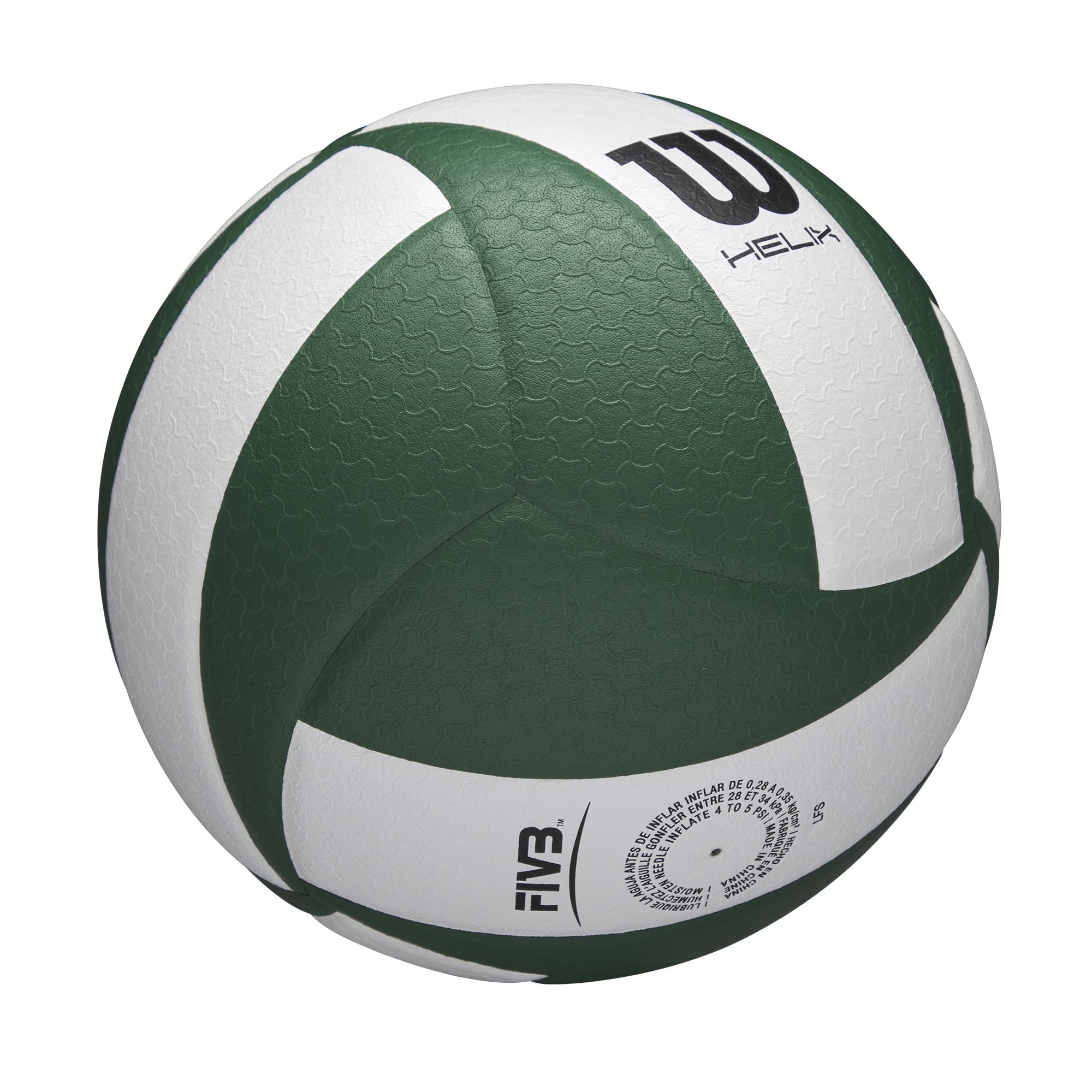 Wilson Pallone da Pallavolo Helix Game, Progettato Per Alte Prestazioni,Presa Avanzata e Controllo Ottimizzato, Realizzato In Microfibra di Alta Qualità, Colore: Verde/Bianco, Dimensioni Ufficiali