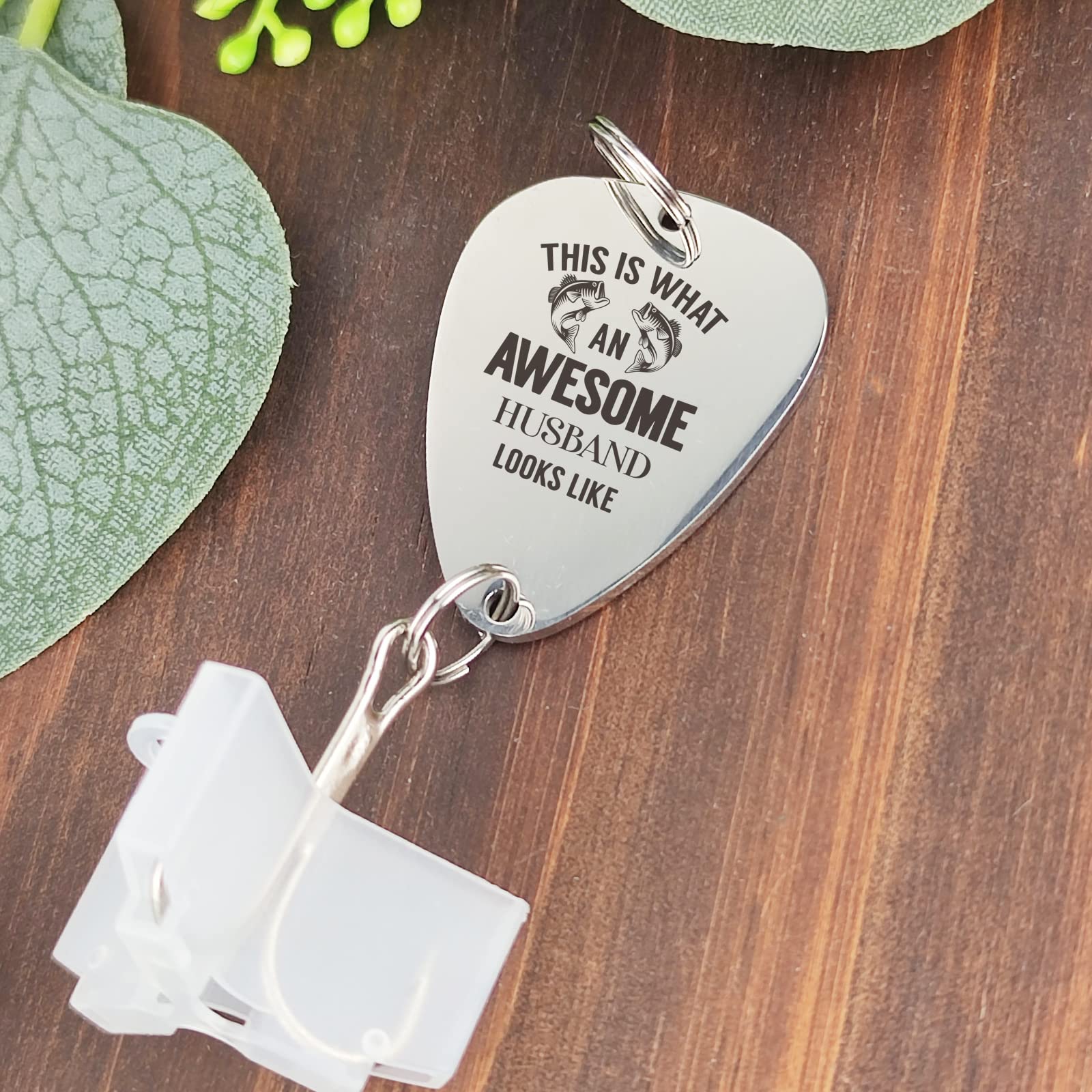 Engraved Fishing Hook Gift For Husband/Boyfriend - "You Are The Best Catch" Stainless Steel Lure For Anglers (Anniversary, Birthday, Christmas)