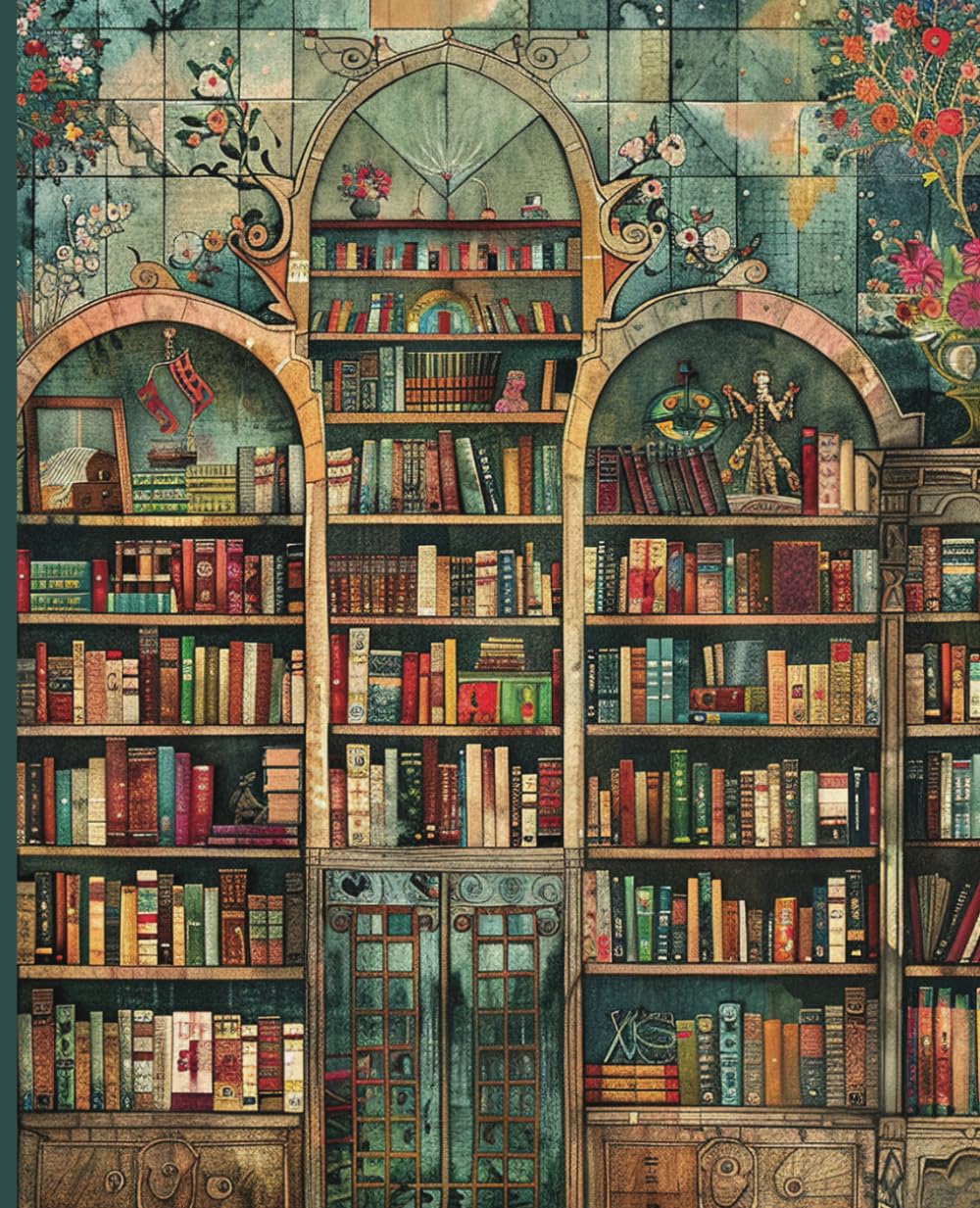 Vintage Book Lover's Composition Notebook: College Ruled Notebook for Writing, Journaling, and Note-Taking | 120 Pages | Vintage Whimsical Book-Themed ... for Students, Writers, and Book Lovers