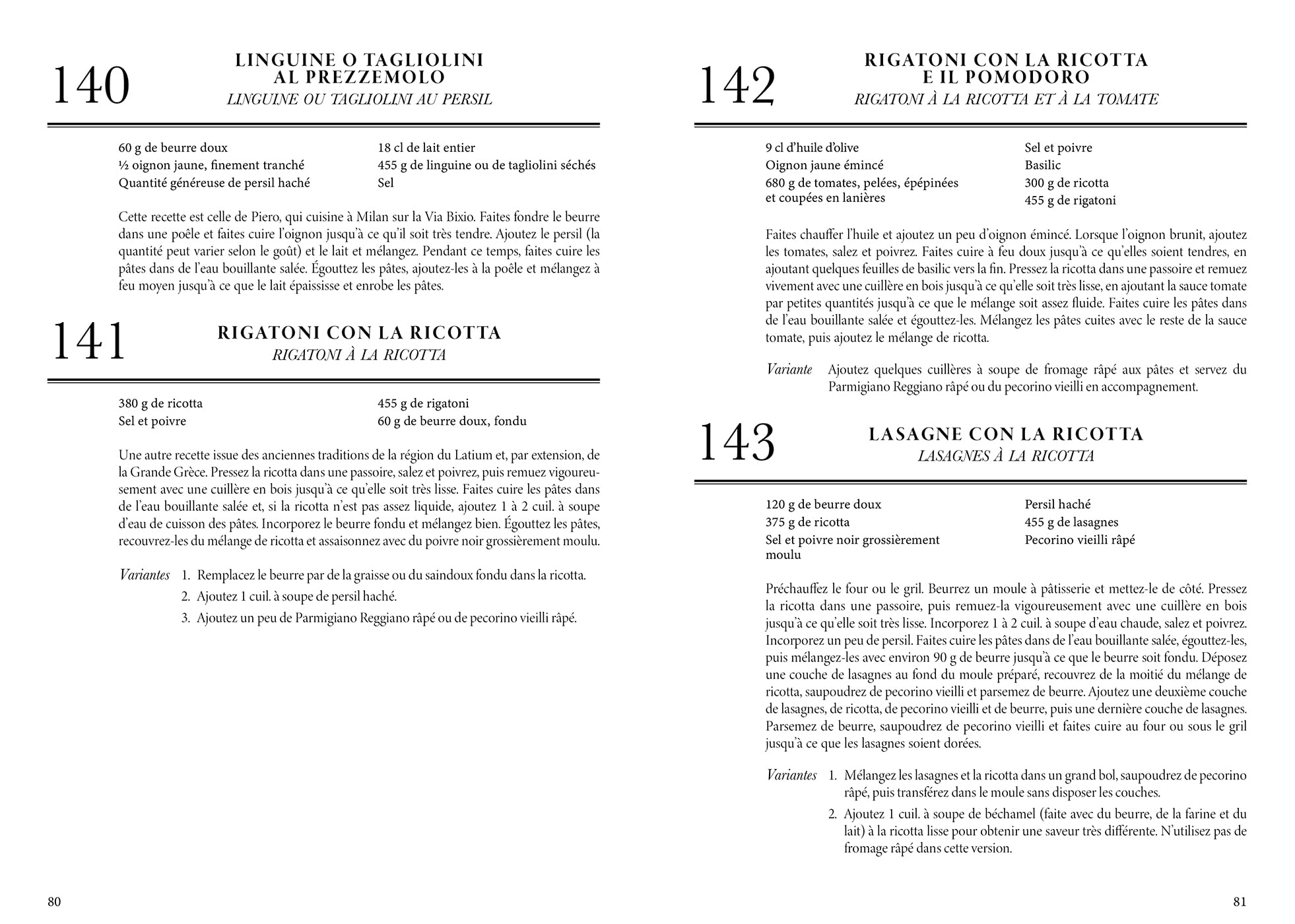 Pasta Codex: 1001 recettes