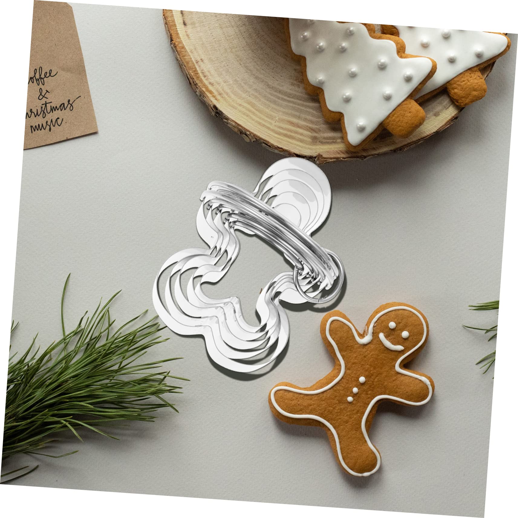 Cabilock 4 Ensembles D'Emporte-Pièces Cuisson Moules Antiadhésifs Moules À Bonbons Au Chocolat Moule À Biscuit Moules Pour Chocolat Fondant Aux Fruits Moules À Biscuits En Argile Sandwichs