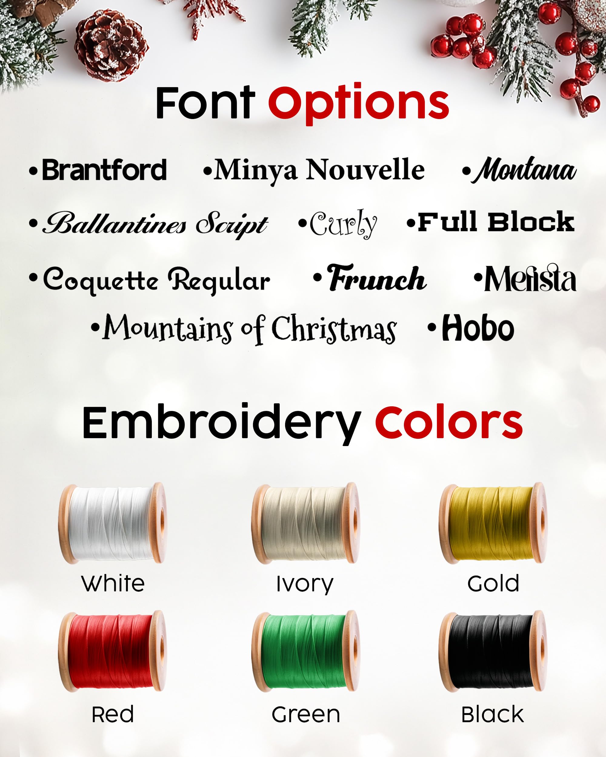 Medias de Navidad de punto personalizadas, nombre bordado a medida, verde, rojo, marfil, casa de campo, chimenea, para decoración familiar, regalo de Navidad 2023, paquete de 5