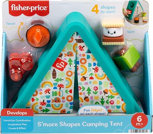 Miniatura 6 de Fisher-Price Shape Sorter S'More Shapes - Tienda de campaña para bebés de 6 años en adelante