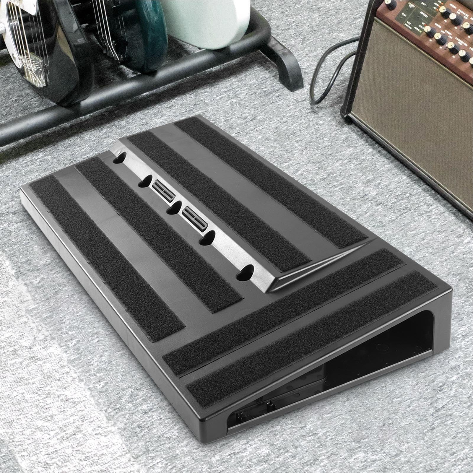 Bass Pedal Board - Large Guitar Accessories Effect Boards,Portable Lightweight Pedalboard Bass for Guitarist Bassist Musician