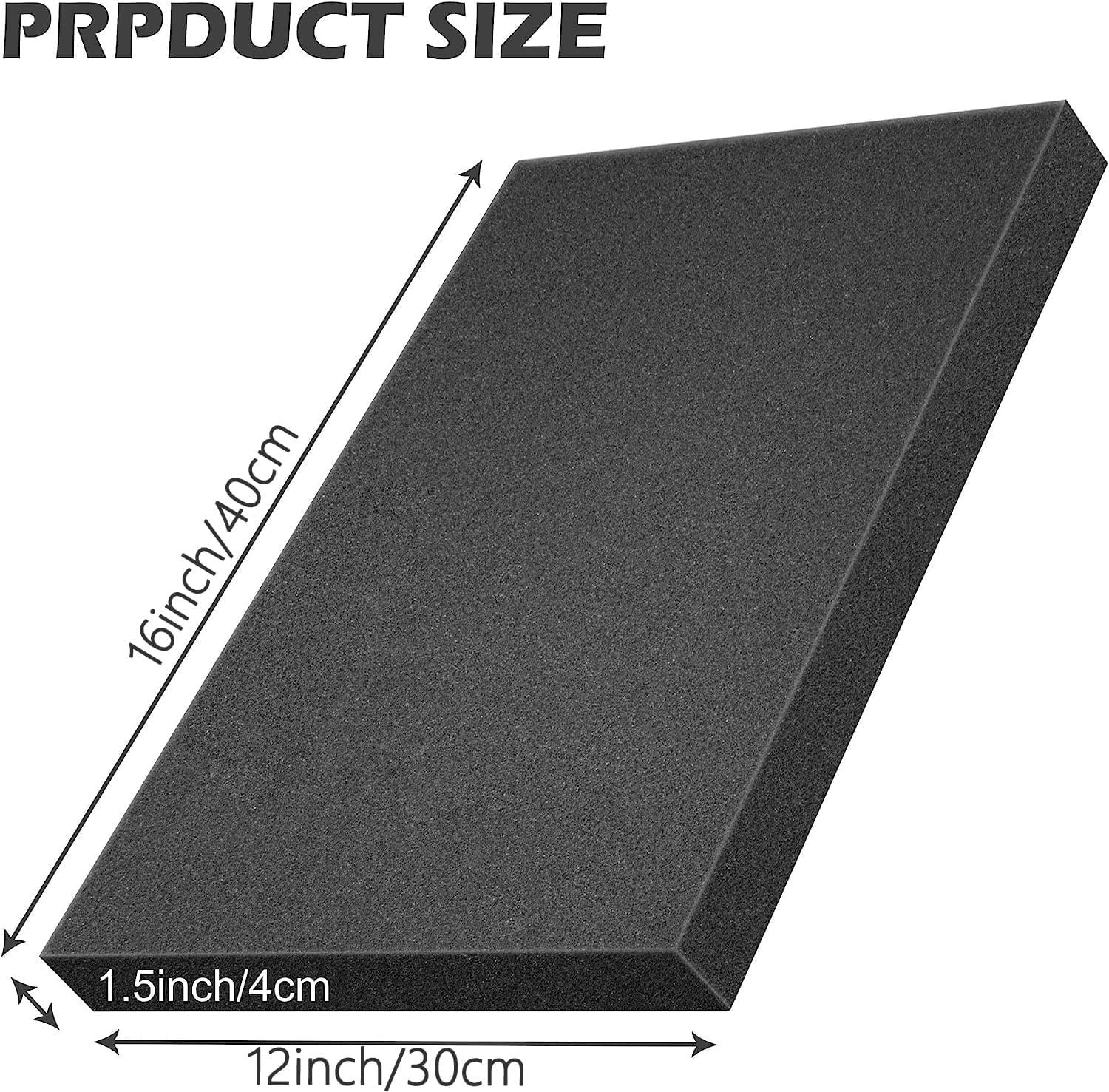 Lot de 6 feuilles de mousse de polyuréthane - 40 x 30 x 4 cm - Inserts en mousse pour boîte à outils