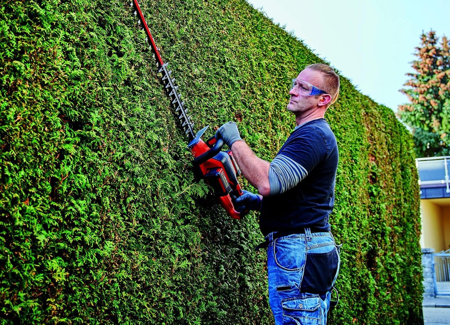 Einhell Ge-Ch 36/65 Li-Solo Power X-Change Nożyce do Żywopłotu, Czerwony/Czarny, 720 mm