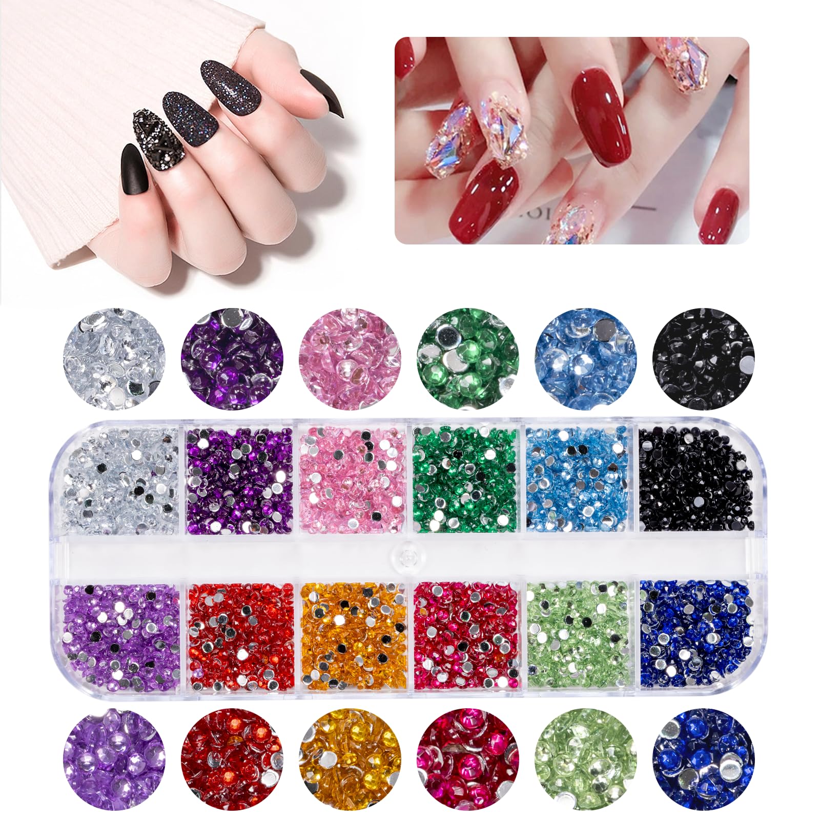 stenen assortiment hartjes met platte achterkant grootte diverse