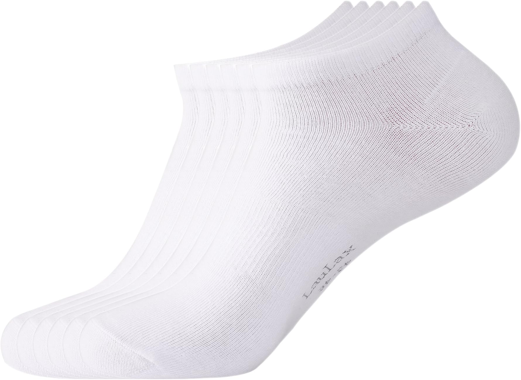 Laulax6 Pairs Finest Combed Cotton Arch Support Trainer Socks, Gift set