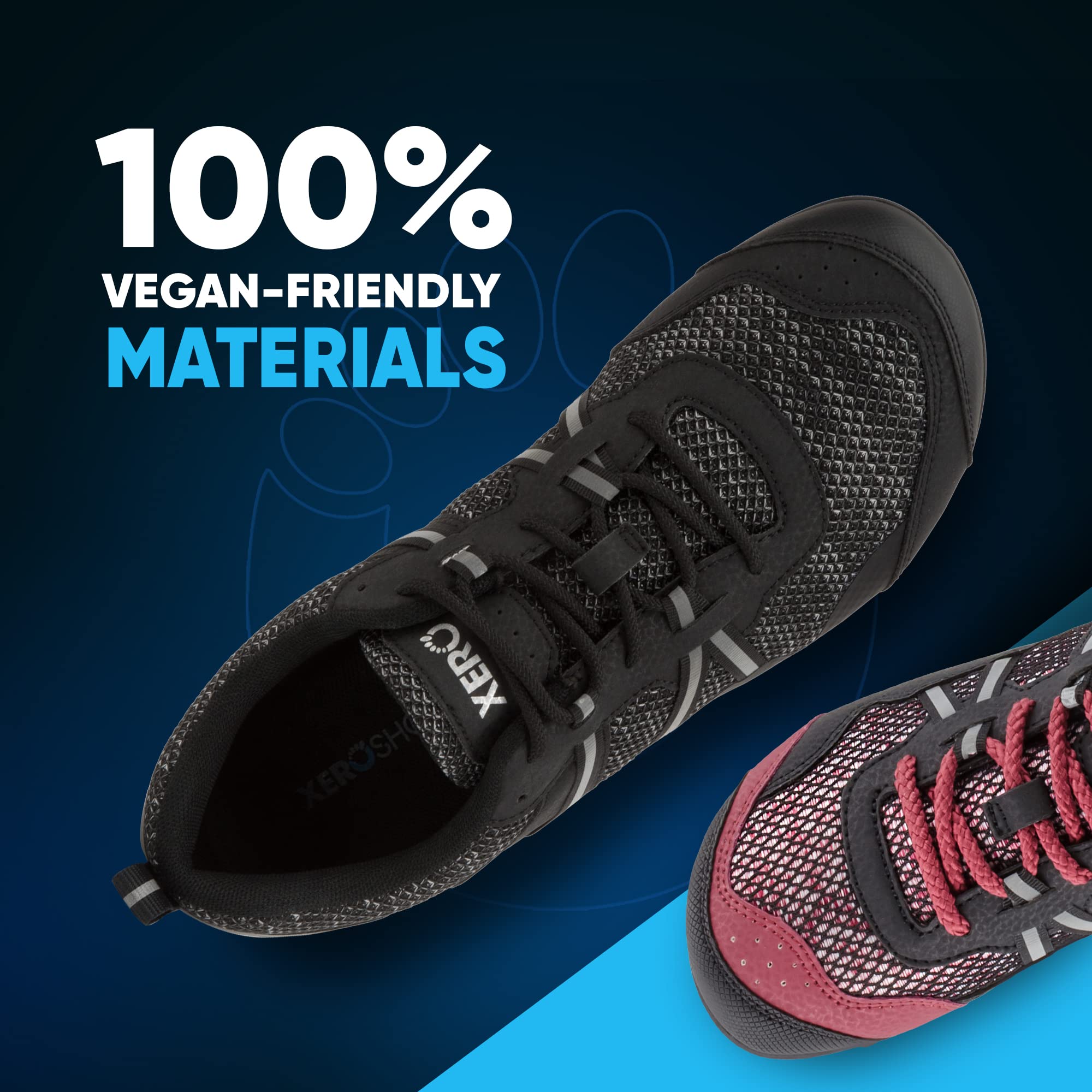 Xero Shoes Women's TerraFlex Lightweight Trail Running & Hiking Shoe - Zero Drop,Black,5.5