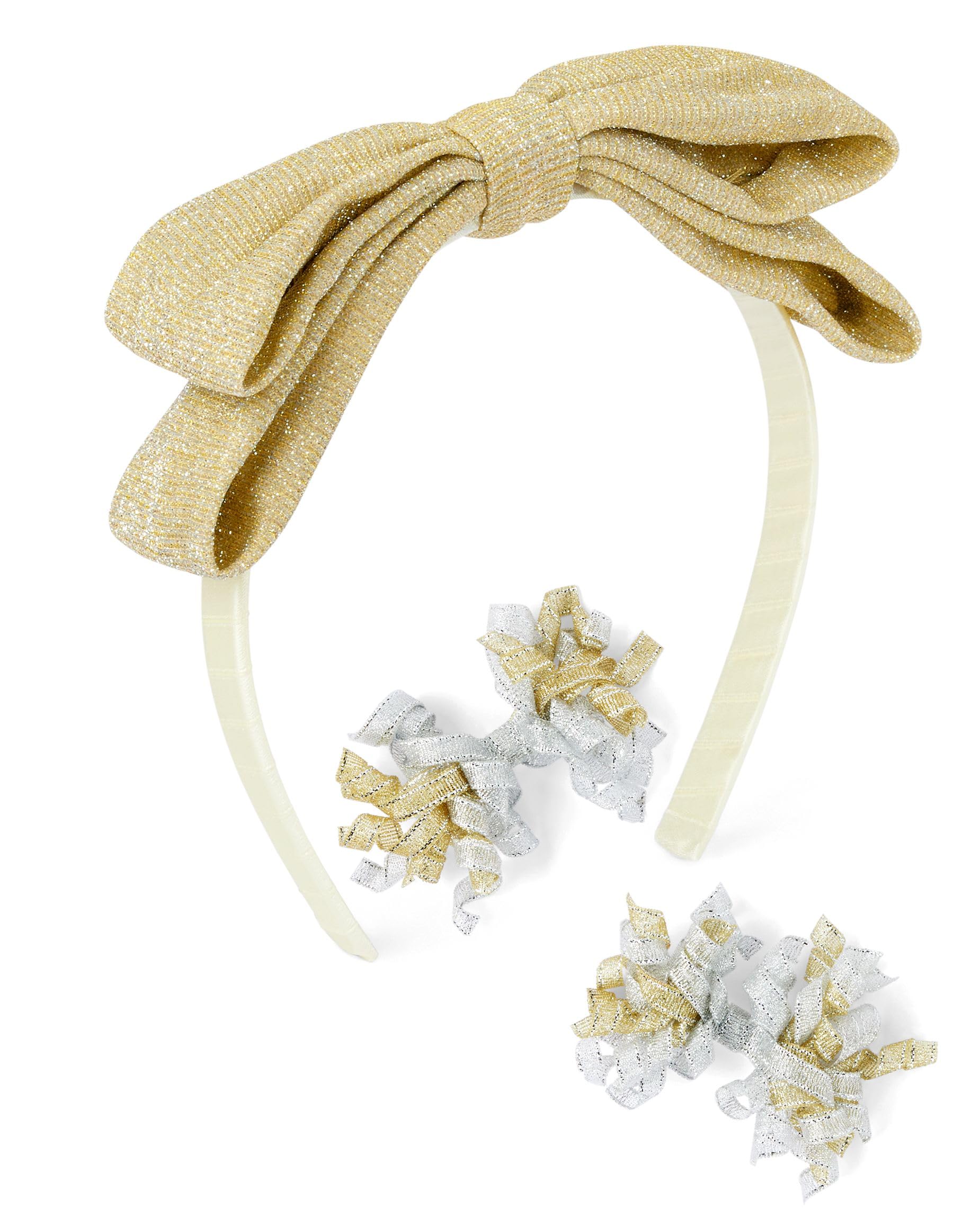 Gymboree,and Toddler Headbands and Hair Accessories,Gold and Silver,One Size