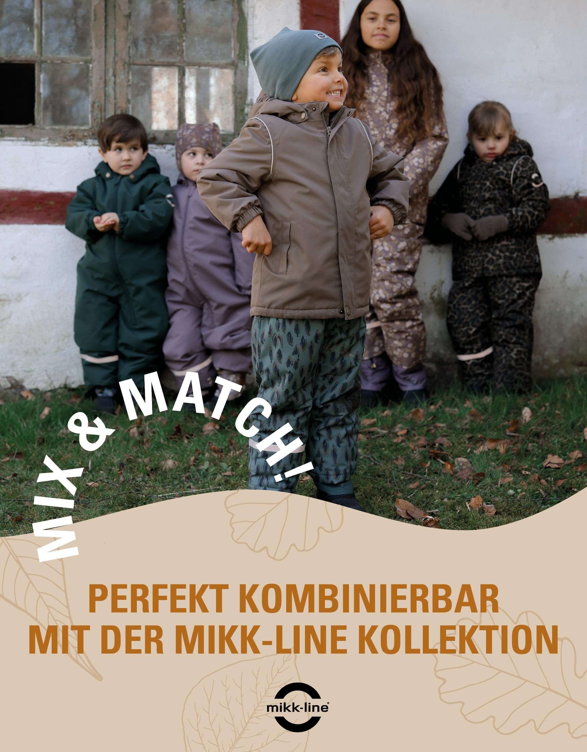 Mikk-line Winterjacke Kinder, Warme und wasserdichte jacke | Wasserdicht 20.000 mm, getapte Nähte, atmungsaktiv 5.000 g/m², 3M-Reflexe, abnehmbare Kapuze, YKK-Reißverschluss, OEKO-TEX
