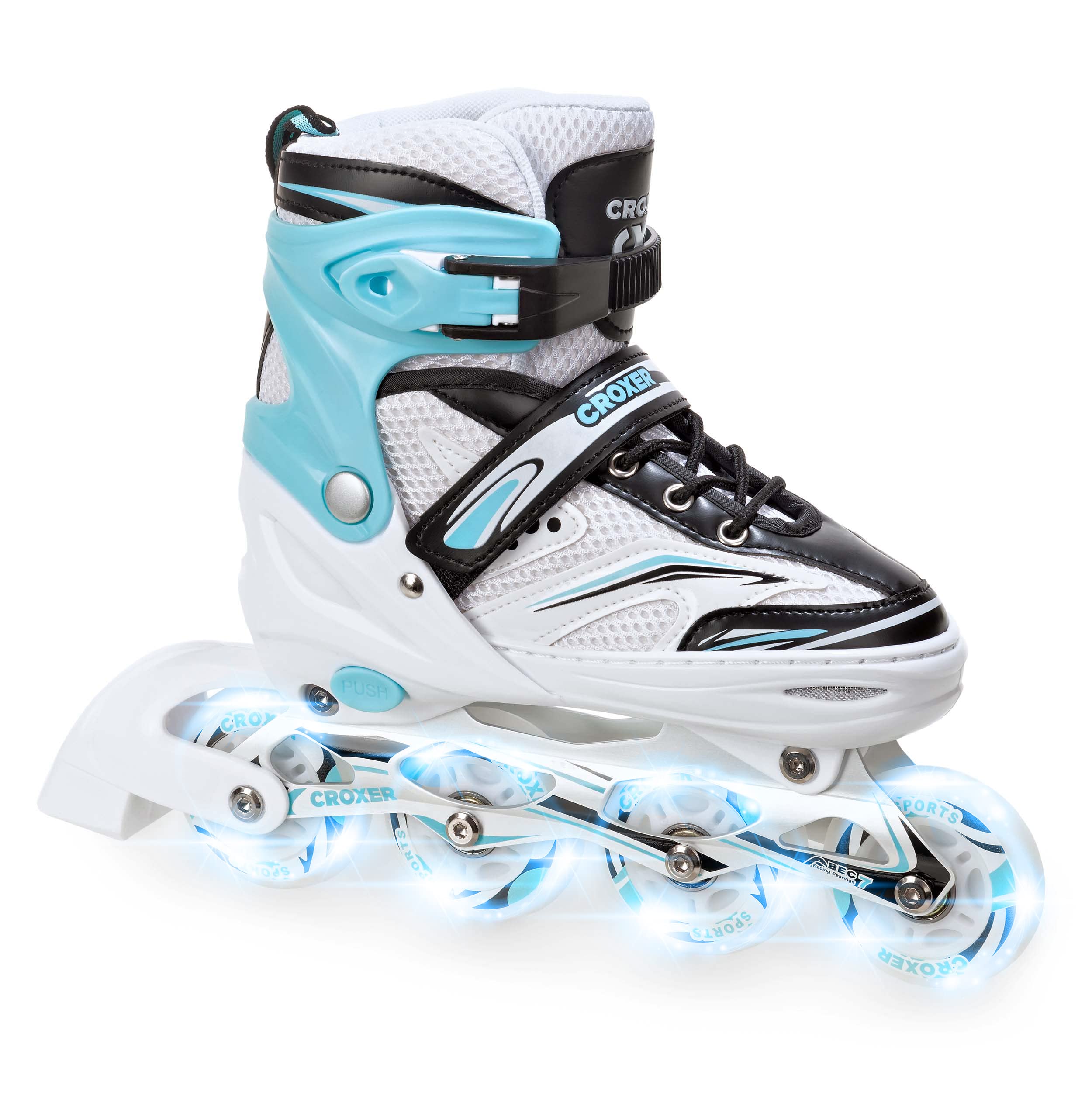 Patins à glace 2 en 1 Croxer Novum - Roues lumineuses LED réglables