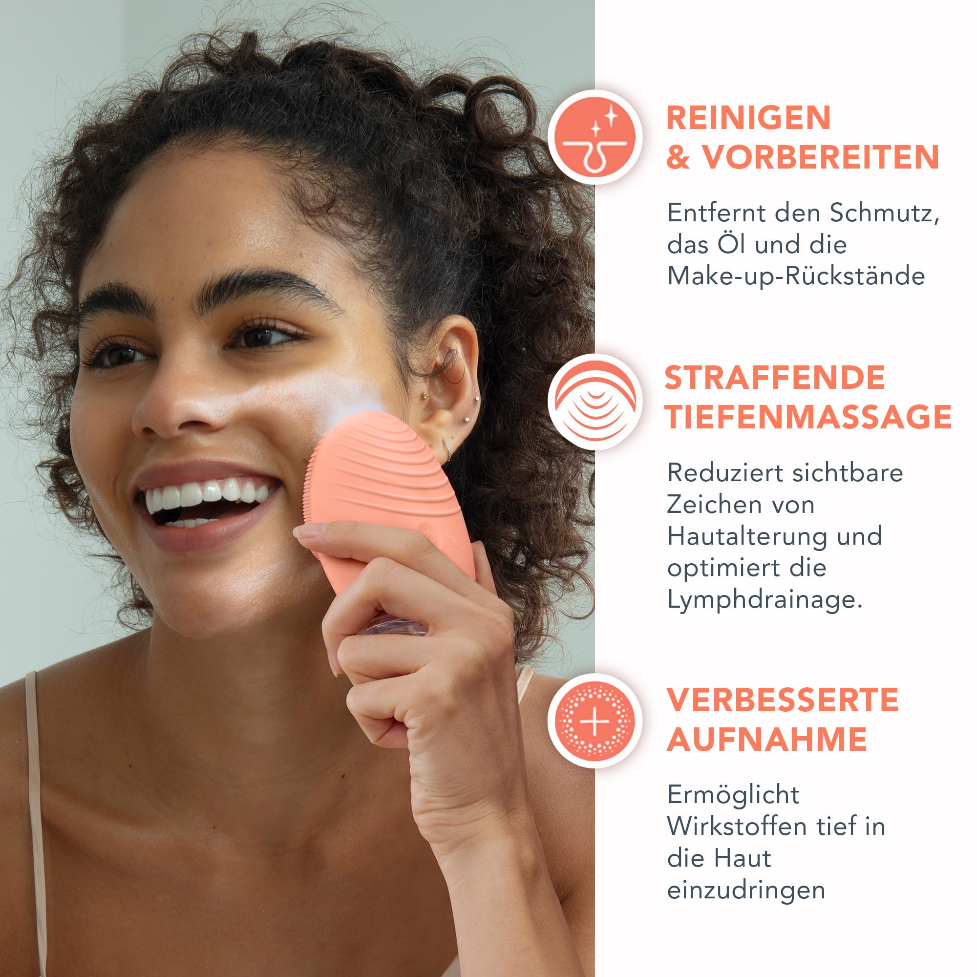 FOREO LUNA 4 Gesichtsreinigungsbürste Set - Gesichtsreinigungsbürste für ausgeglichene Haut + LUNA Micro-Foam Cleanser 2.0, 100 ml + Reinigungsbalsam, 15 ml - Gesichtsmassagegerät - Porenreiniger