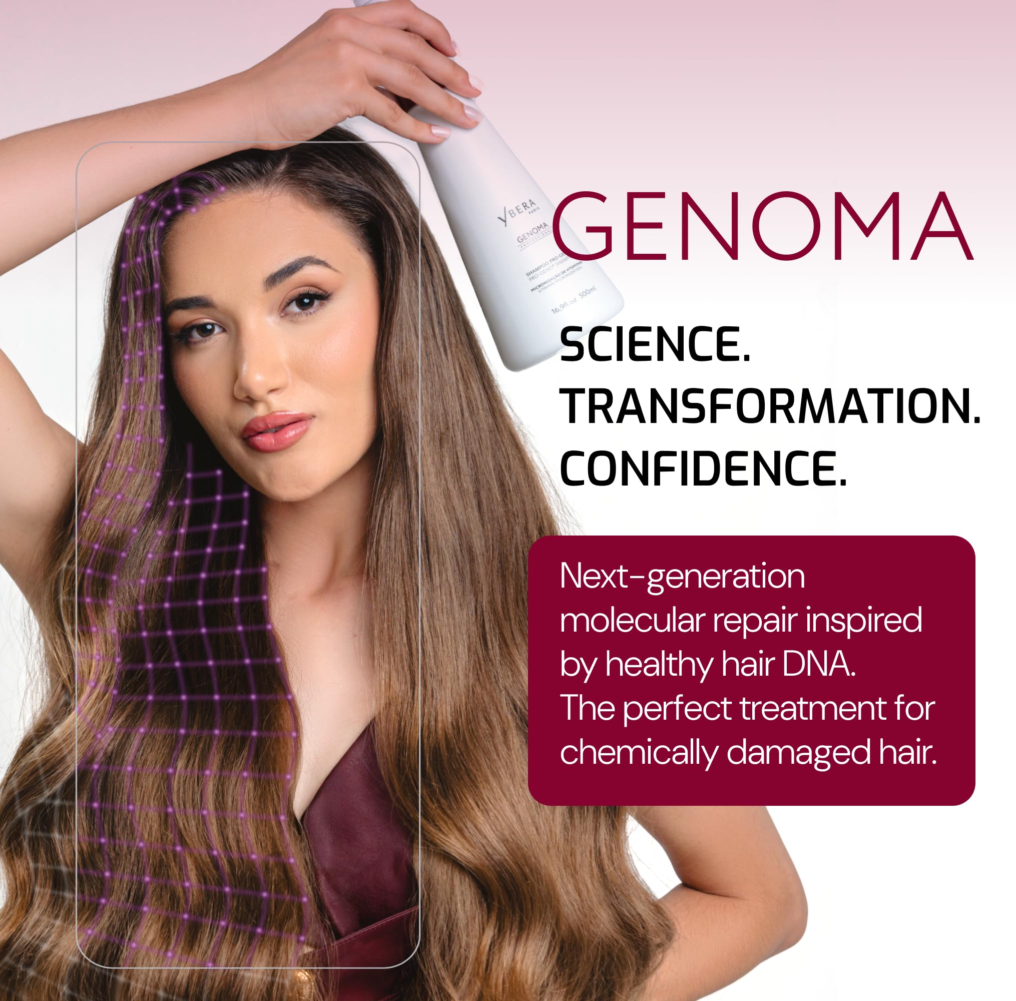 Ybera BOND REPAIR Genoma Pro-Geno Repair & Hydrating Shampoo 250ml
