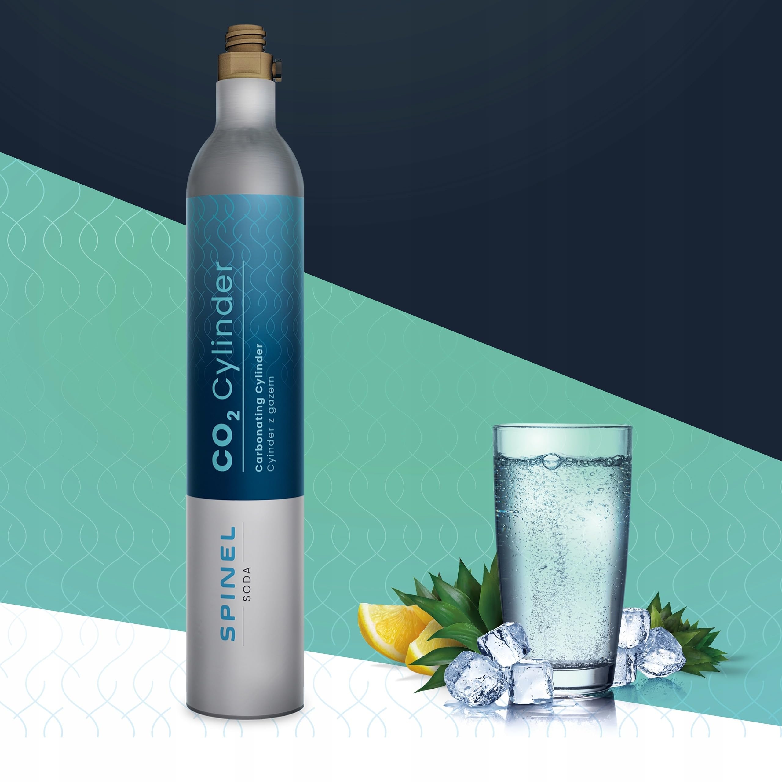 Spinel Soda BubbleOn gazéificateur d'eau gazeuse – Kit de démarrage avec cartouche de CO2, bouteille 1 l sans BPA – Blanc – Réglage du niveau de carbonatation jusqu'à 60 l