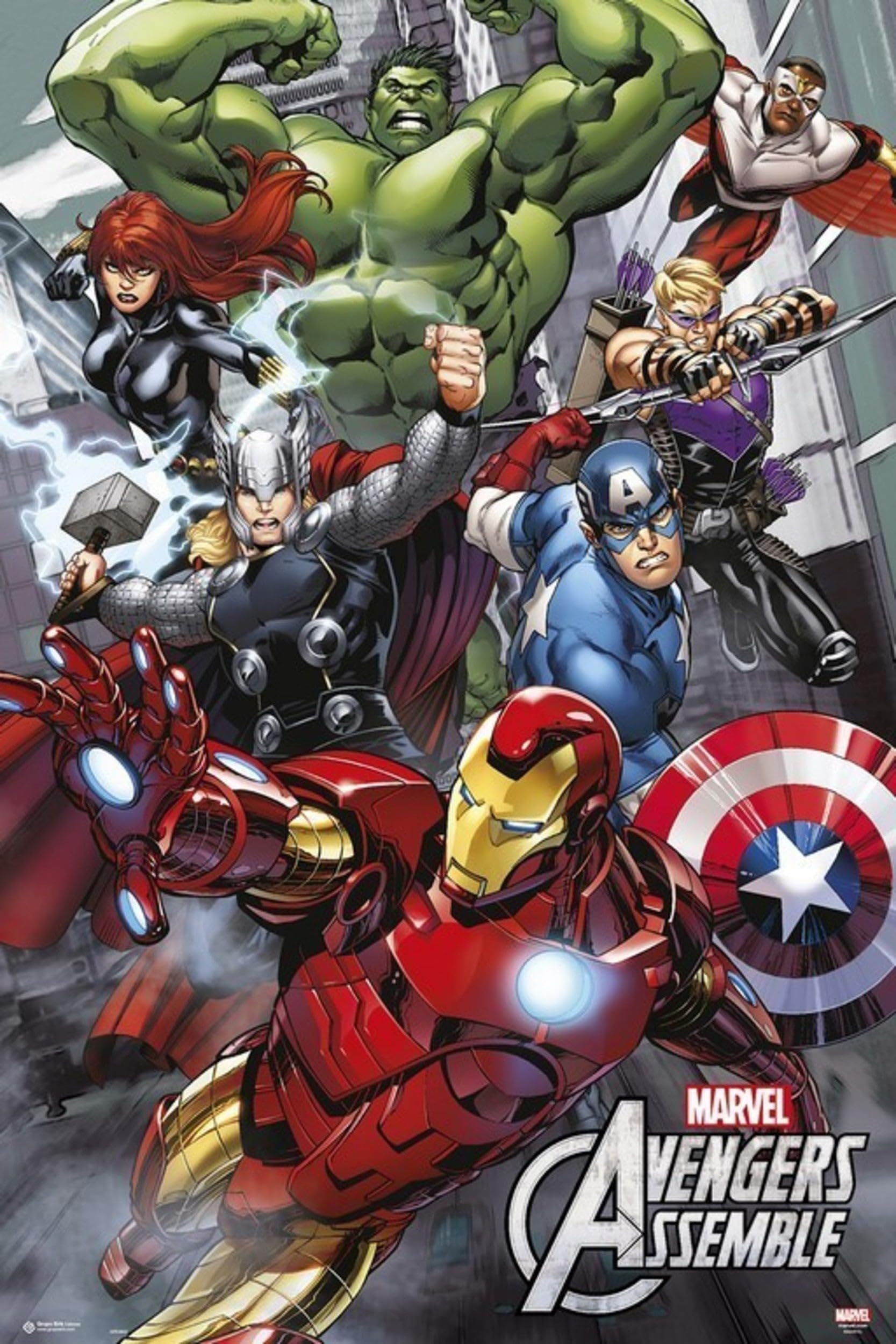 Grupo Erik Poster Marvel Avengers - 36 x 24 inches / 91.5 x 61 cm - Shipped Rolled Up - Cool Posters, Art Poster, Wall Posters & Prints