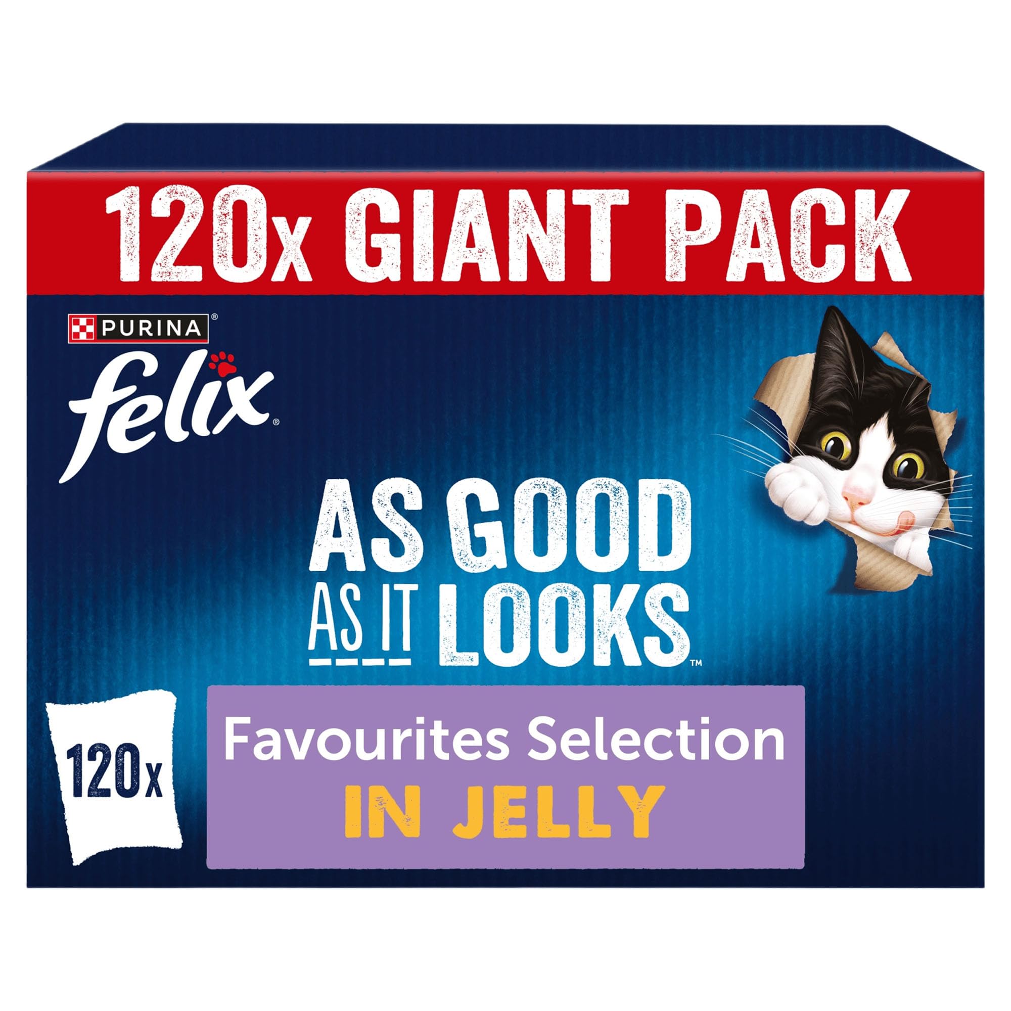 FELIX As Good As it Looks Favourites Selection in Jelly Wet Cat Food 120x85g