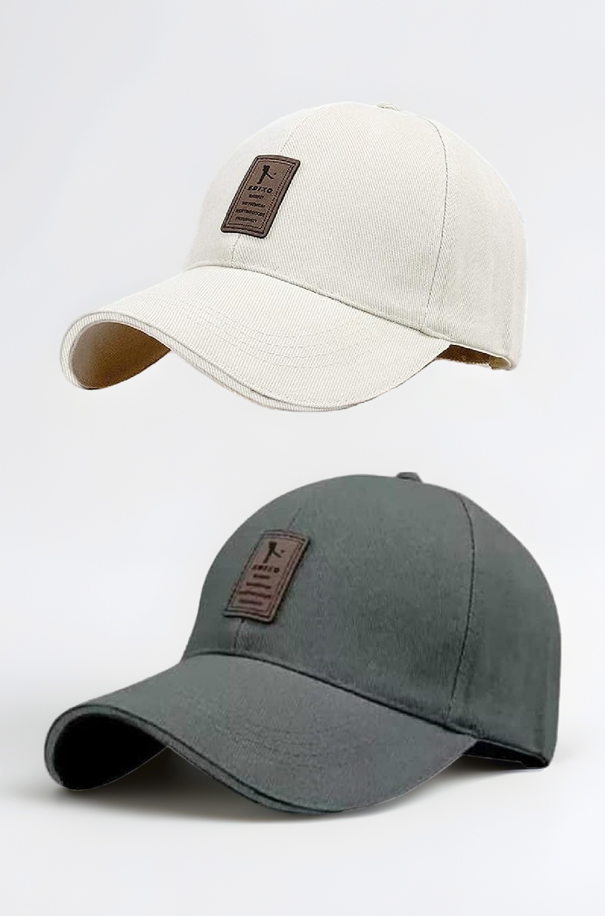 Brand Soft Cotton Adjustable Unisex Cap for Men and Women Freesize Baseball Caps (Pack of 2)