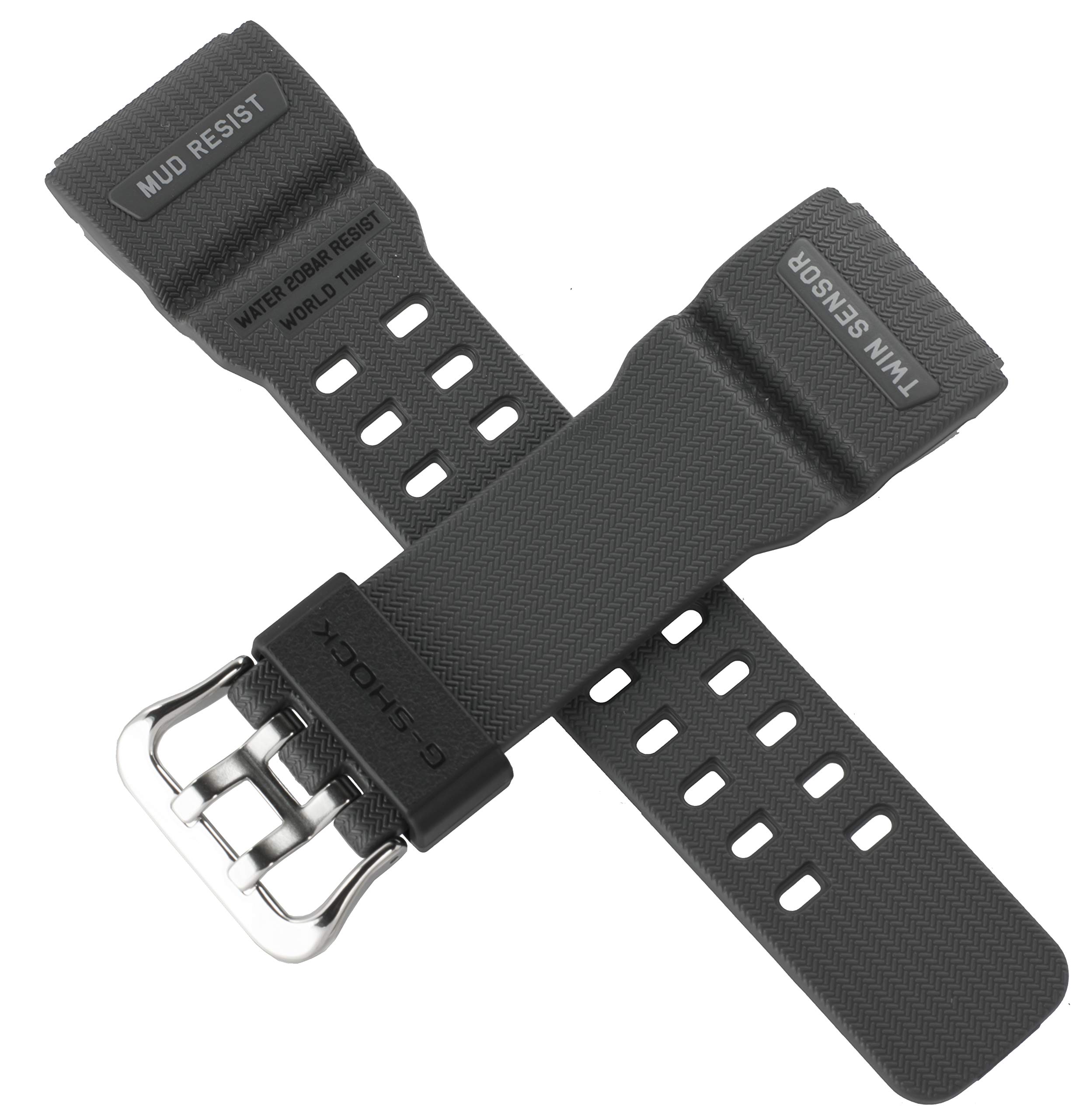 Casio Oryginalny pasek do zegarka GG-1000-1A8 GG 1000 SZARY, pasek