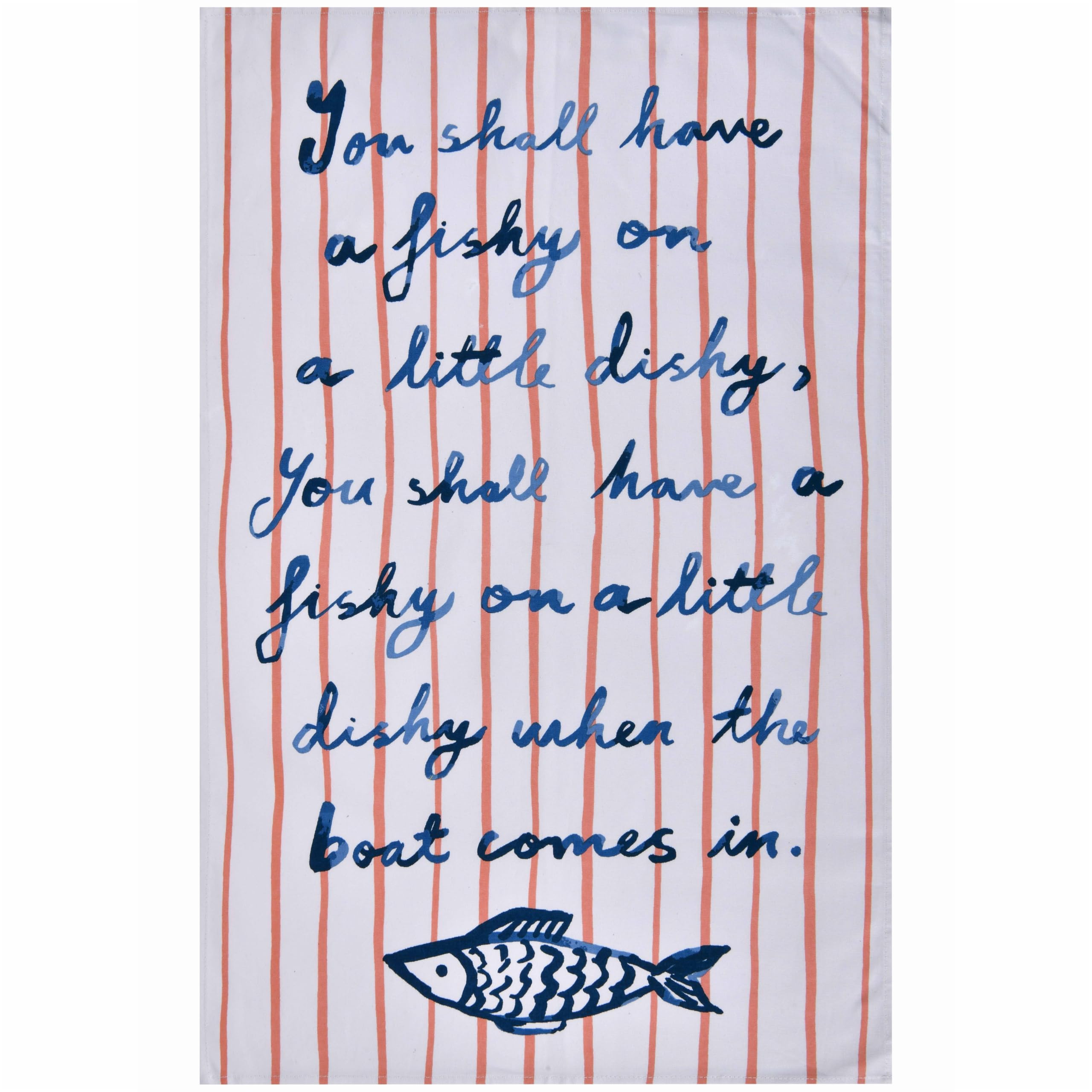 Cotton Catch of the Day Tea Towel - Multi by Ulster Weavers