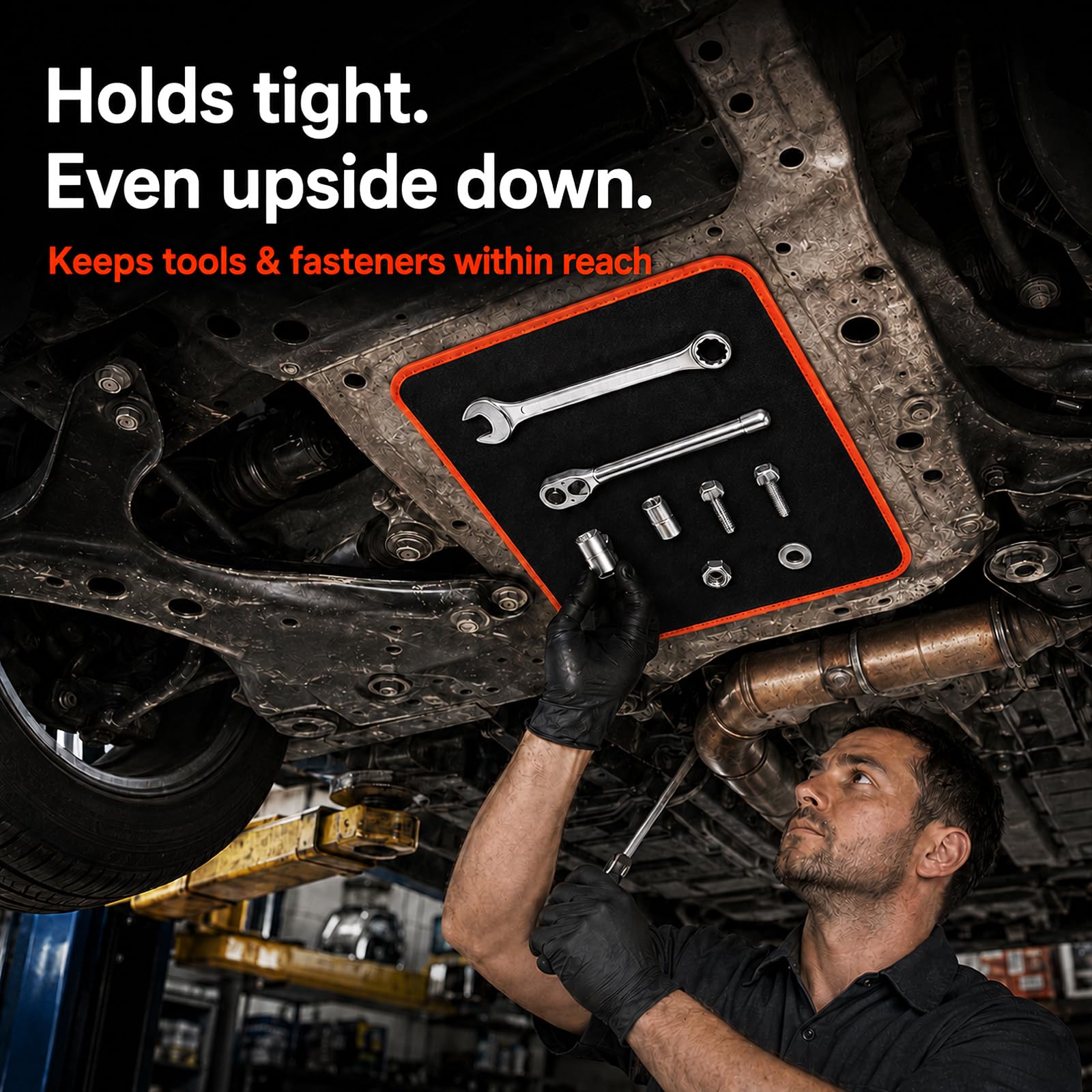 3-Piece Magnetic Tool Mat Set with Pickup Tool for Mechanics — Amazon image 3