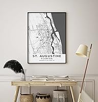 Vista 8 de Mapa de San Agustín, Florida, Luz 2 (12x16)