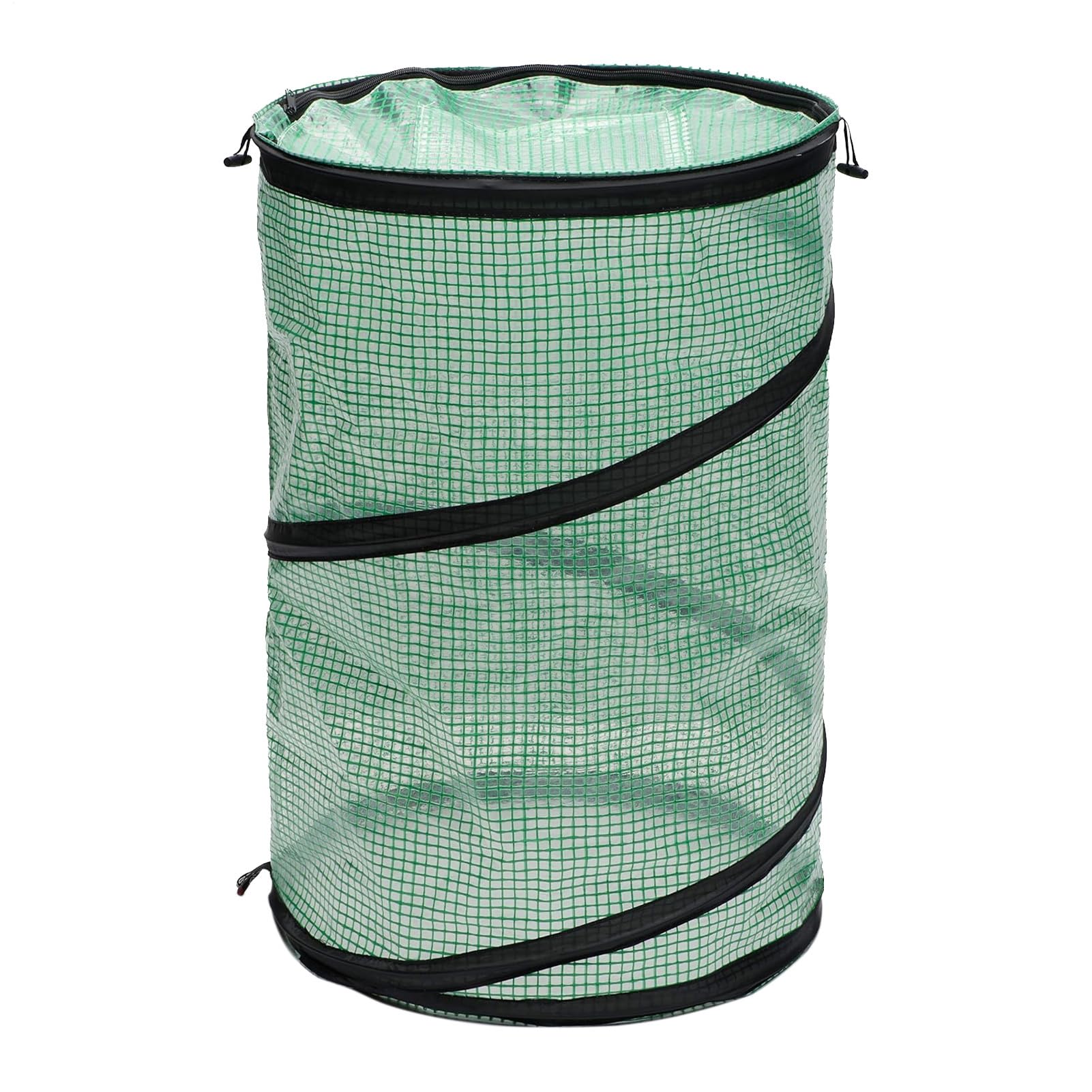 Tenda da campeggio per serra da interno: pieghevole in acciaio con copertura in PE trasparente, porta a rullo con cerniera e pannelli di ventilazione, per piante compatto