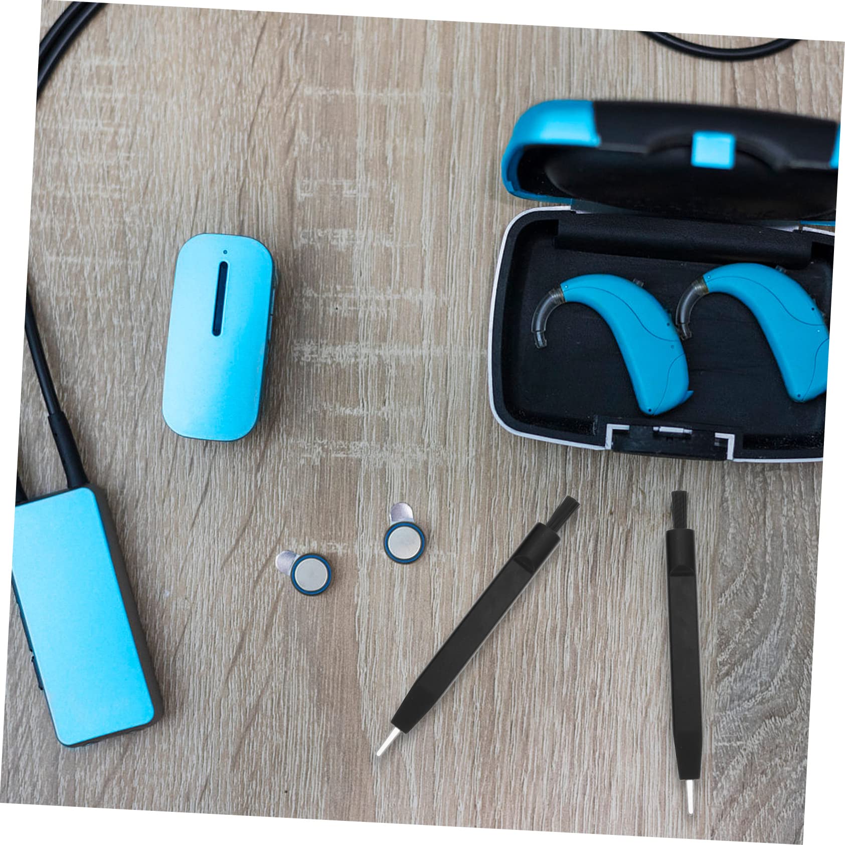 Didiseaon 3sets Cleaning Accessories Brush Cleaning Tool Kit Hearing Amplifier Cleaner U Shaped Hook Remover Ear Wax Removal Tool Cleaning Tools Cleaning Hook Abs 5pcs*3