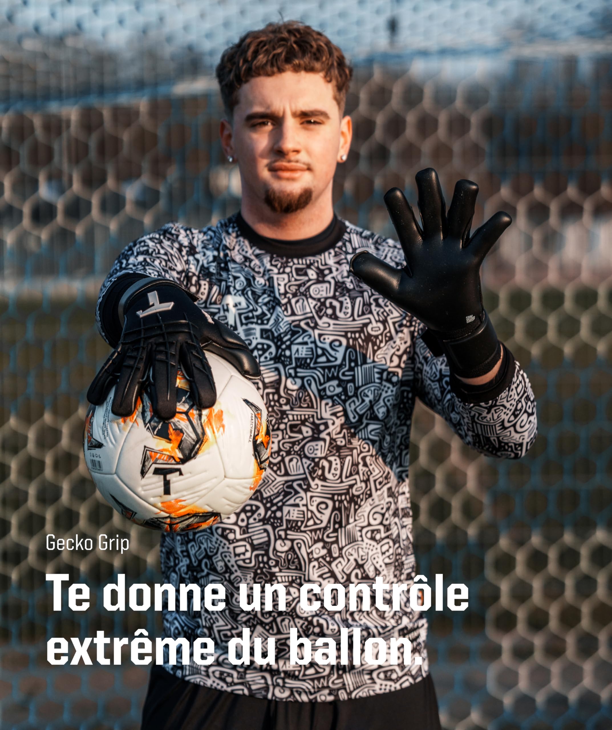 T1TAN Beast - Gants de Gardien de But sans Protection des Doigts - Gants de Football pour Jeunes & Adultes - Unisexe, 4mm Pro Grip - Diverses Tailles & Couleurs