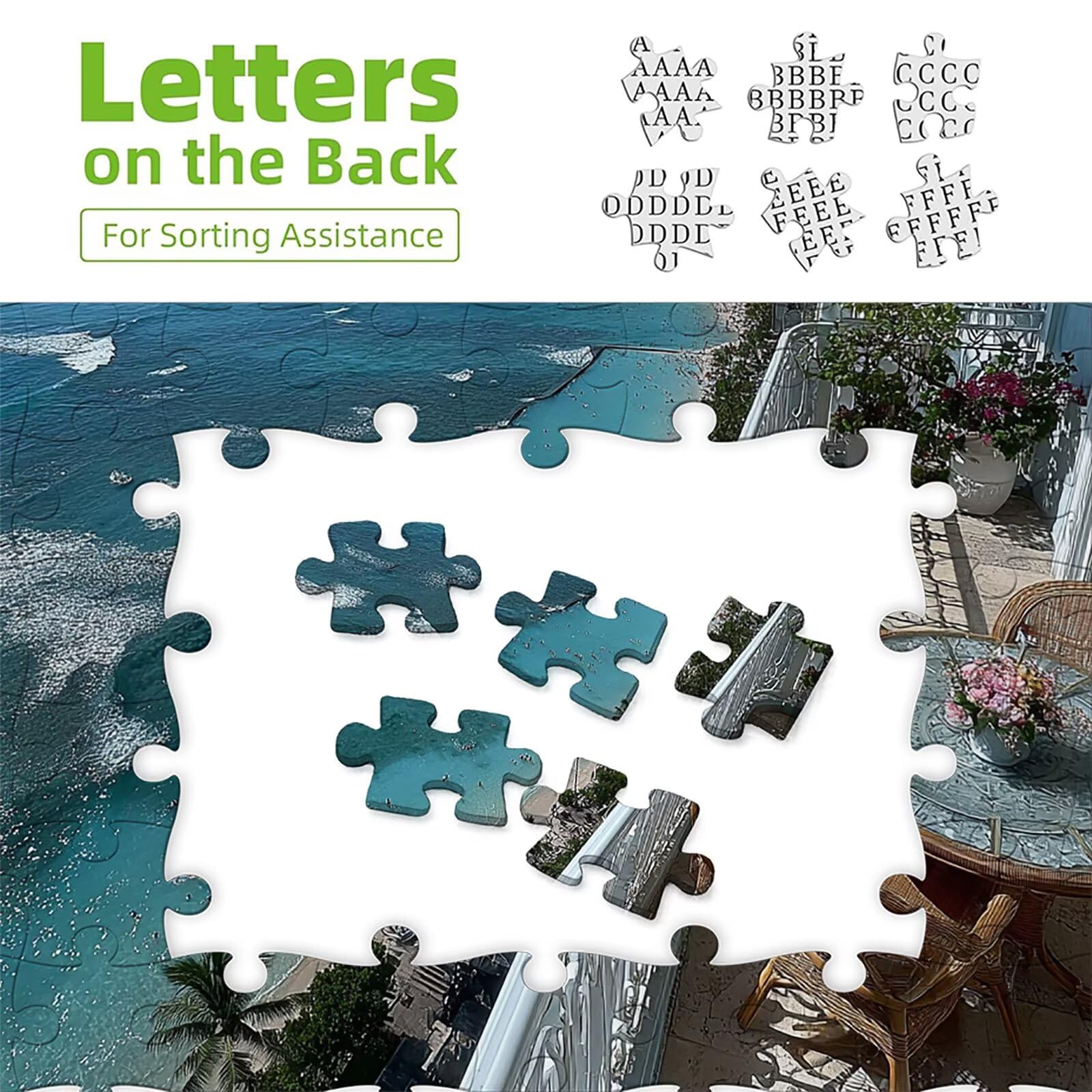 Vista Al Mar Puzzle Madera 5000 Piezas, Casa Puzzle Adultos con Caja 156x105cm, Rompecabezas Desafiante, para Hombres Mujeres Adolescente, Juegos de Rompecabezas Creativos, Decoracion Hogar, 6-8589