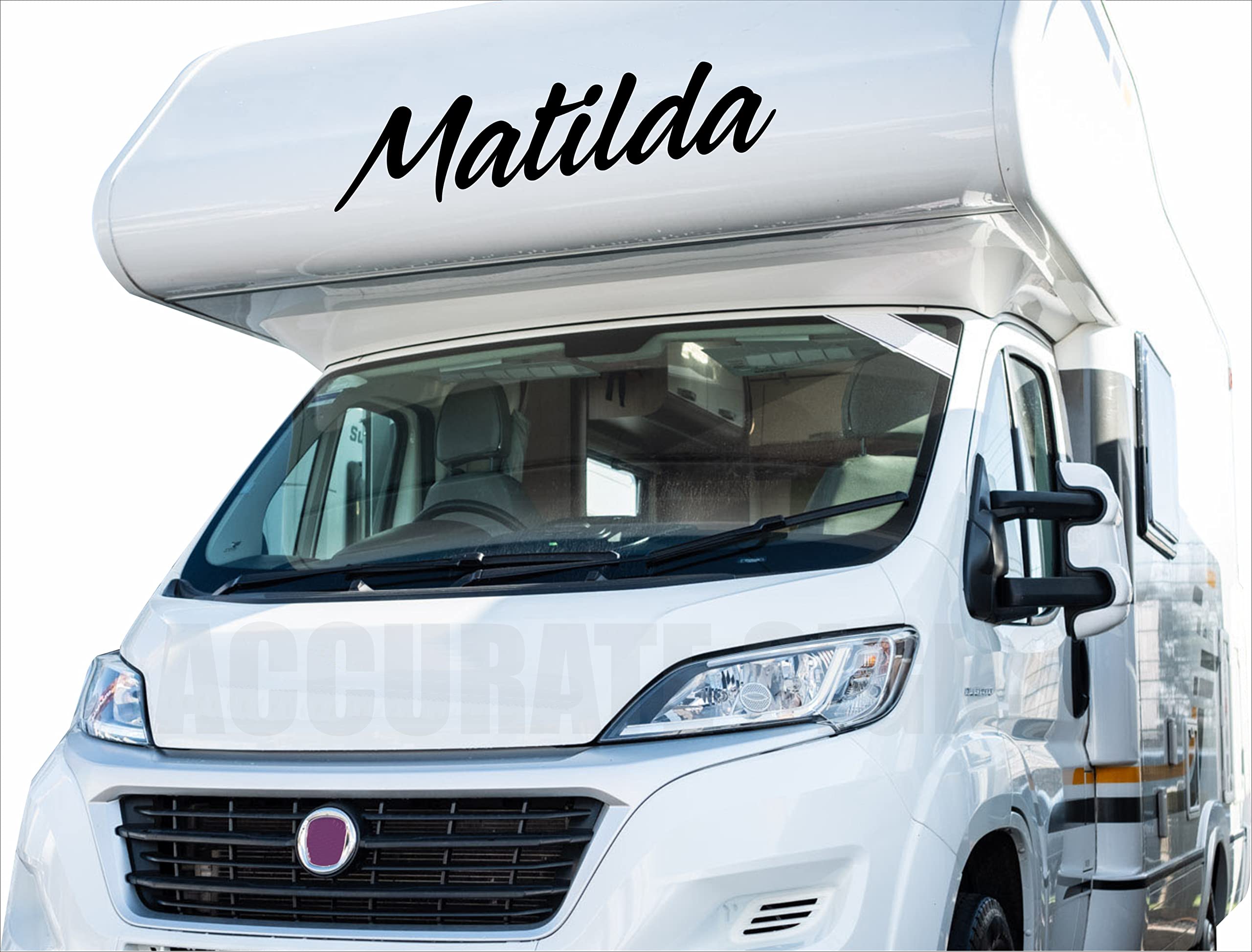 Accurate Signs | 1 x Personalised Motorhome Caravan Name sticker decal
