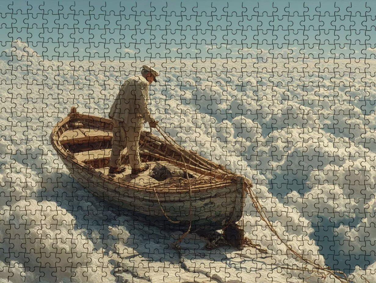 Puzzle 1000 sztuk dla dorosłych, puzzle artystyczne puzzle z nieba statek, rodzinne kreatywne hobby dla dorosłych, najwyższej jakości drewniana układanka, do gry edukacyjnej wyzwanie zabawki R4KH-850