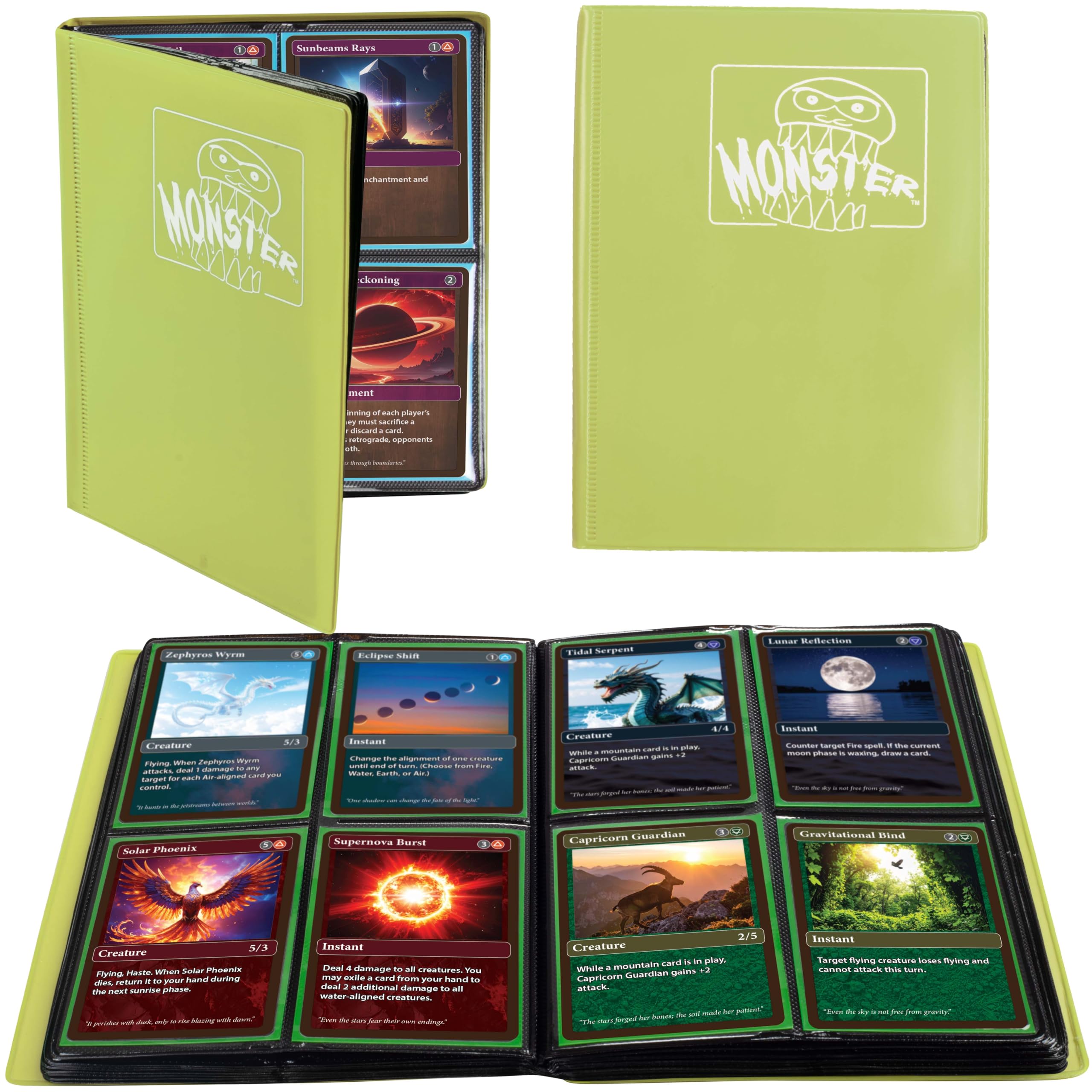 Amazon.com: Monster Binder - 4 Pocket Trading Card Album - Matte