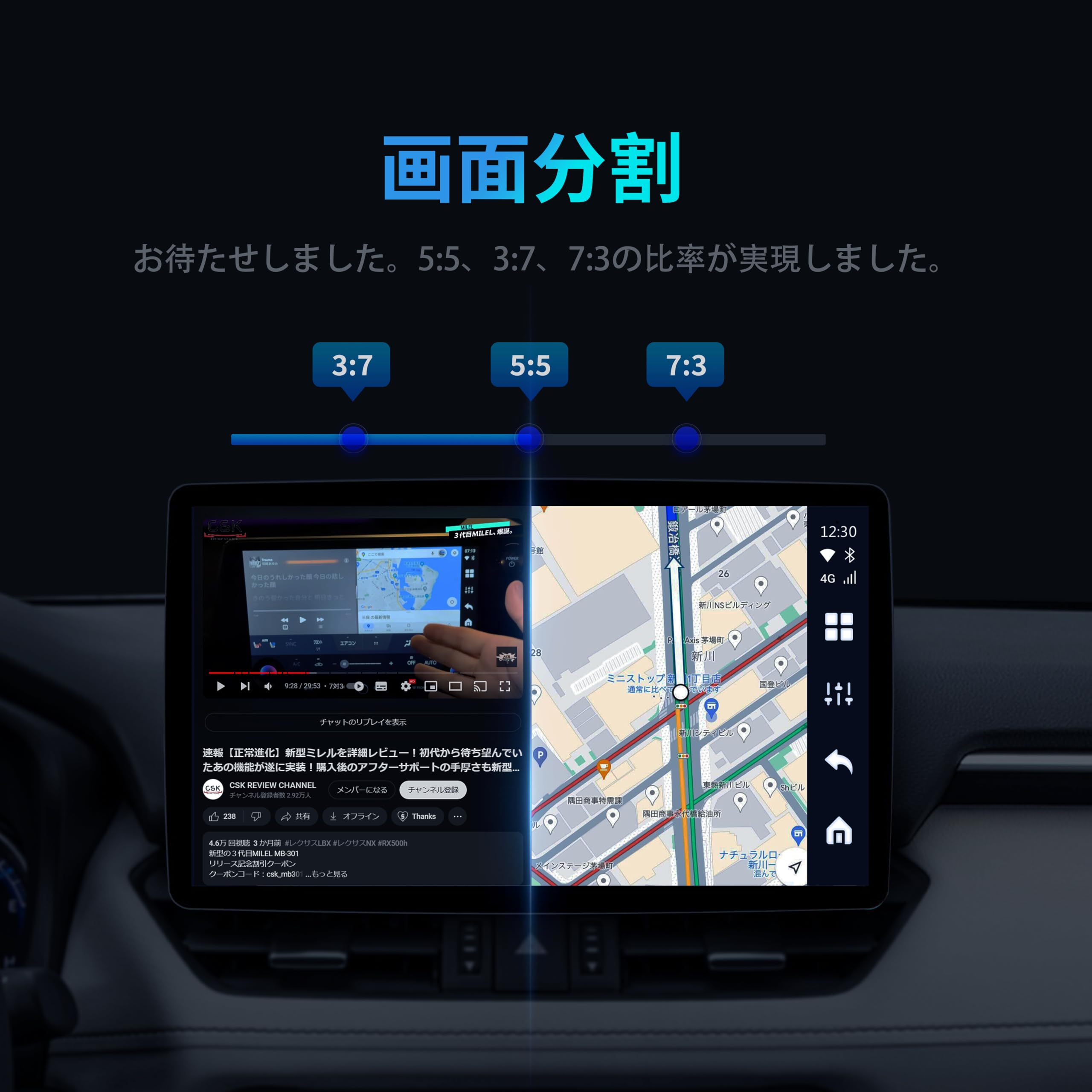 Amazon.co.jp: MILEL MB-301 HDMI端子搭載CarPlay AI Box 8GBメモリ  