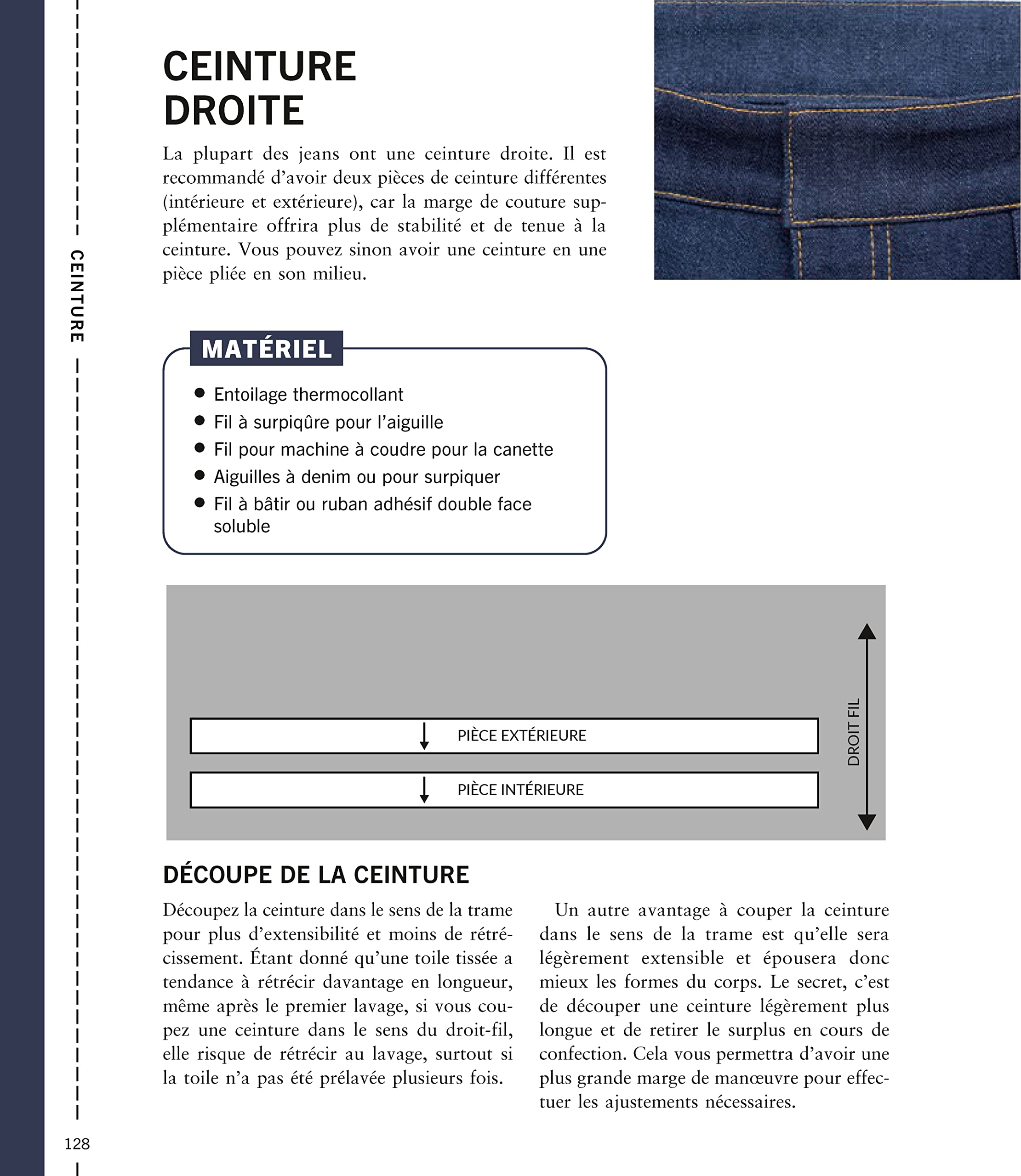 Coudre la toile de jean