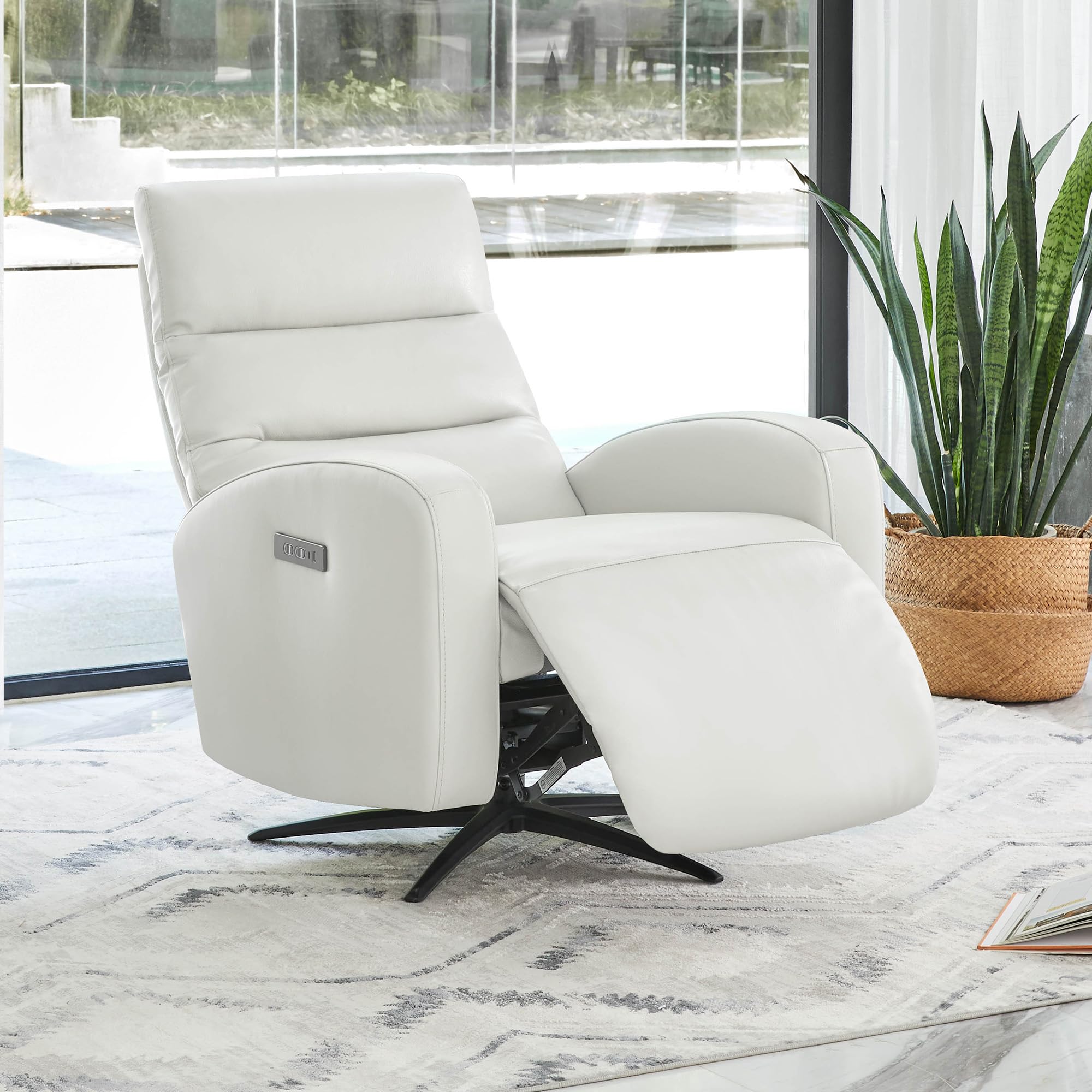 CHII⭐︎ Amazon.com: CHITA Genuine Leather Power Swivel Recliner