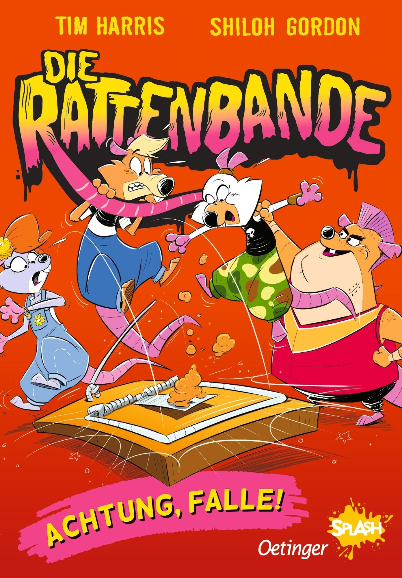Die Rattenbande 3. Achtung, Falle!: Aufregende Leseabenteuer mit Oetinger SPLASH | Kurzweiliger Comic-Roman zum Lesenlernen für Kinder ab 7 Jahren